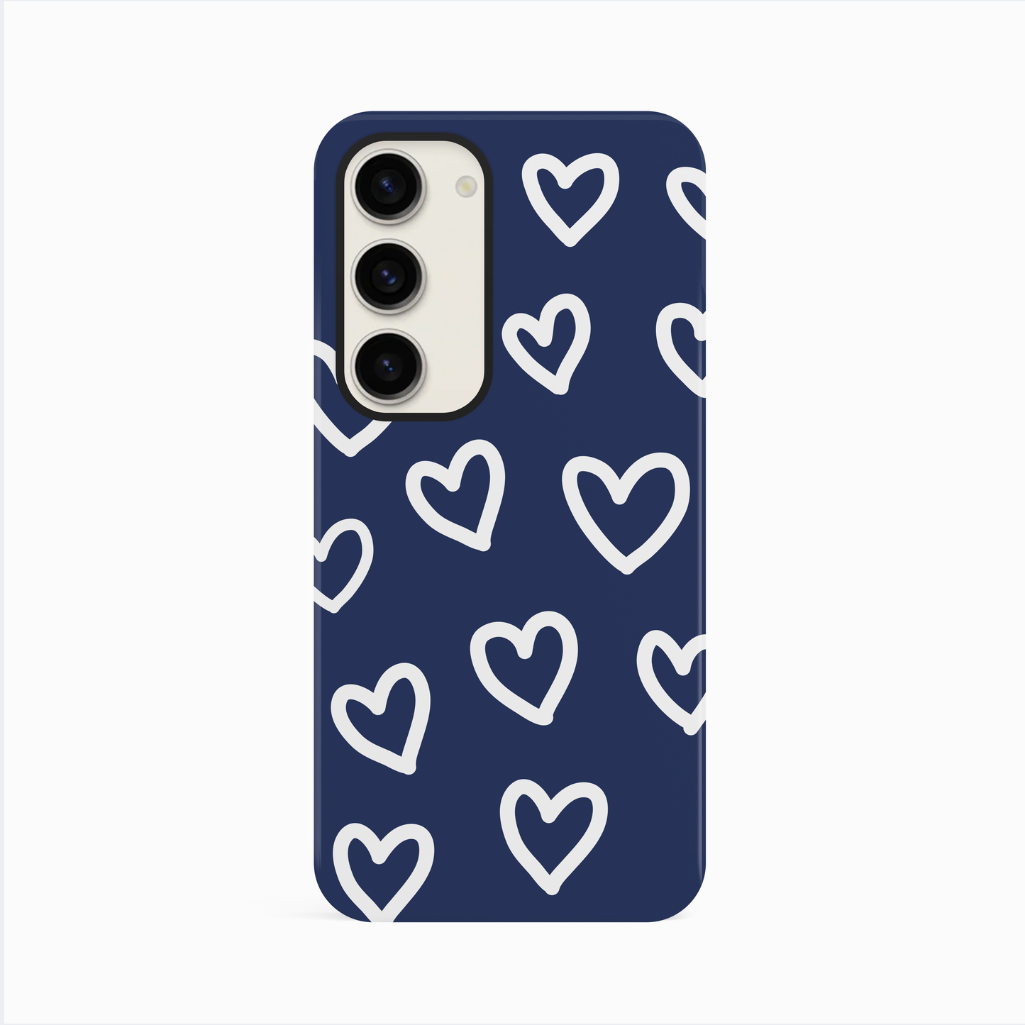 Navy Blue Heart Pattern Case Phone Case