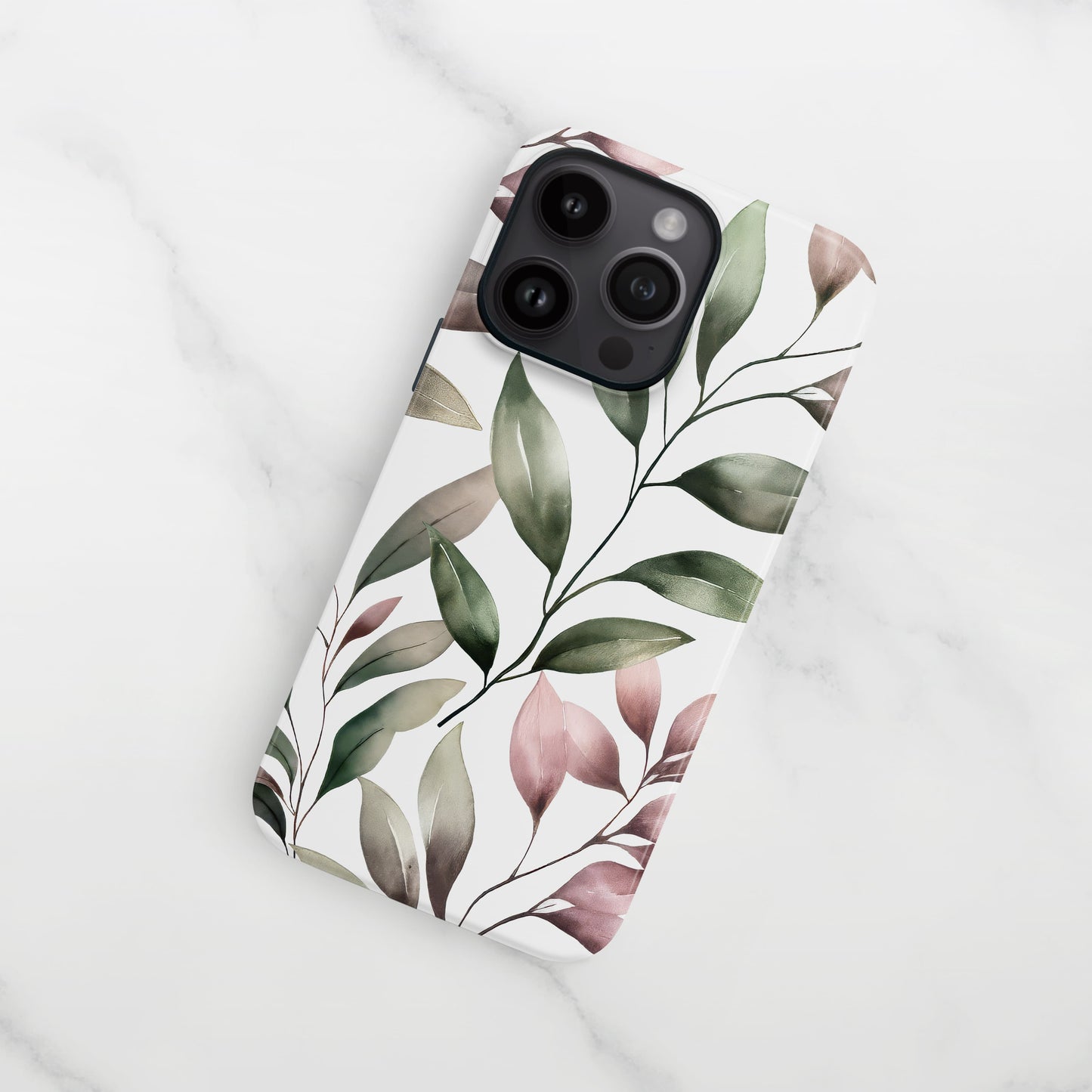 Leaf Pattern Floral Print Case Phone Case
