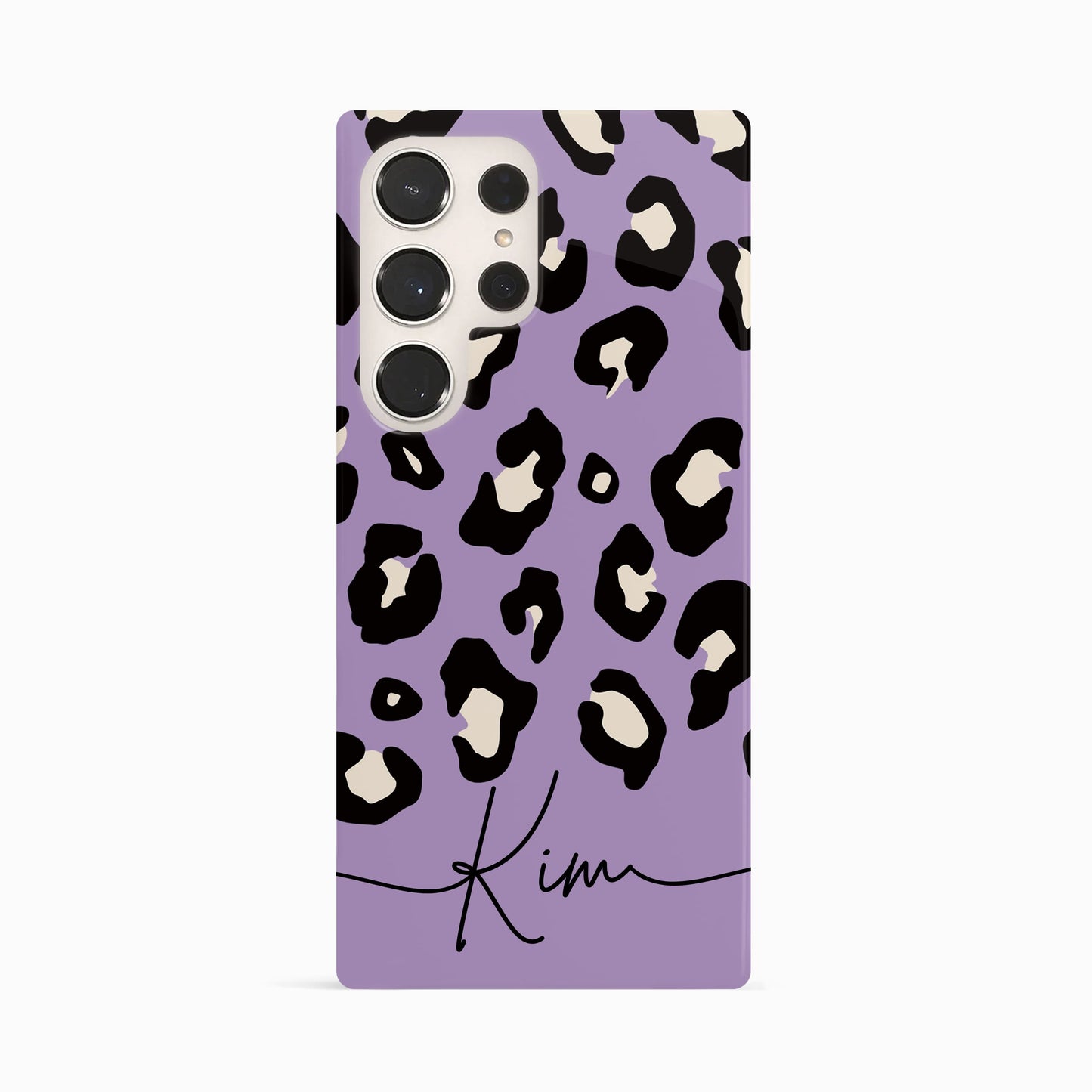 Custom Light Purple Leopard Print Phone Case Phone Case