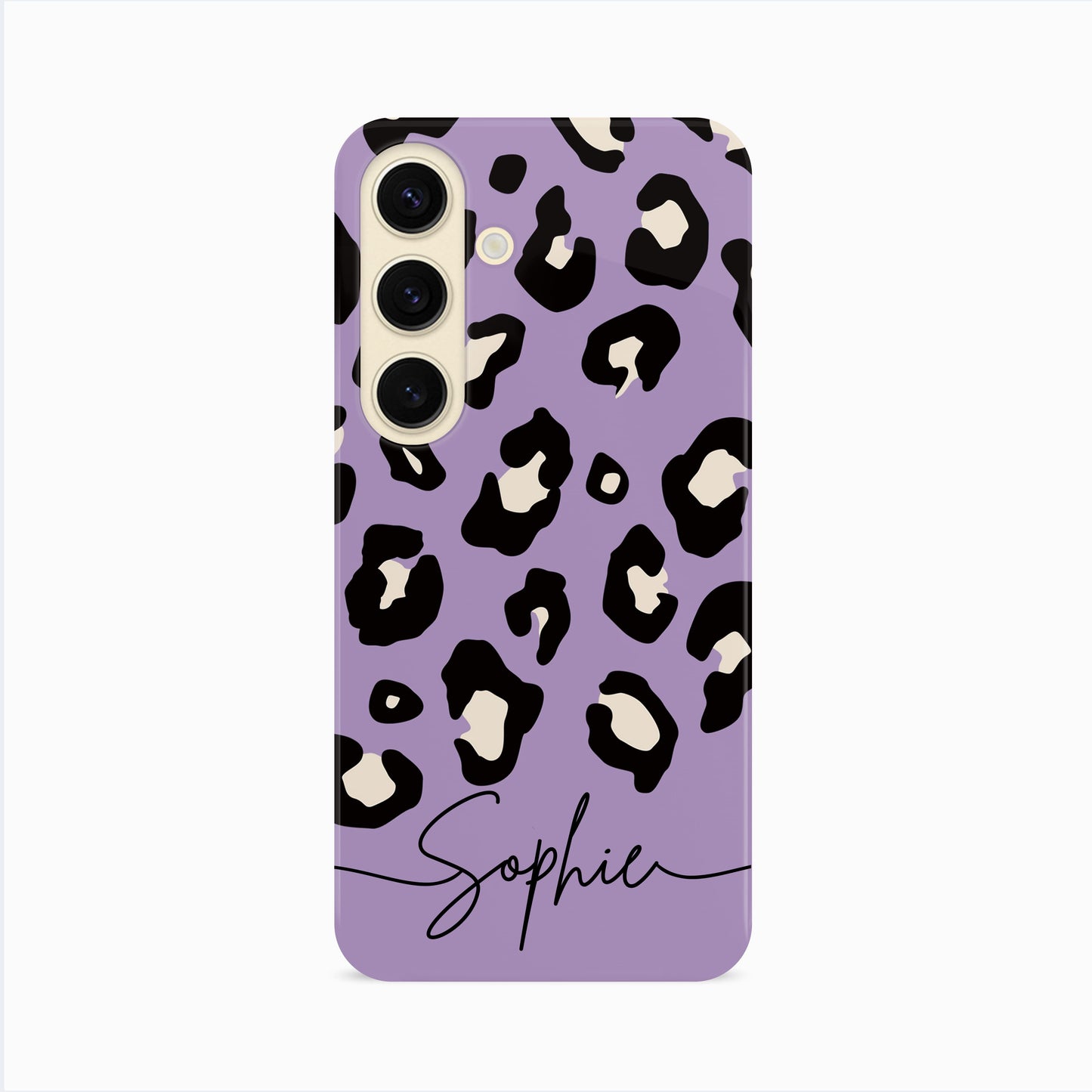 Custom Light Purple Leopard Print Phone Case Phone Case