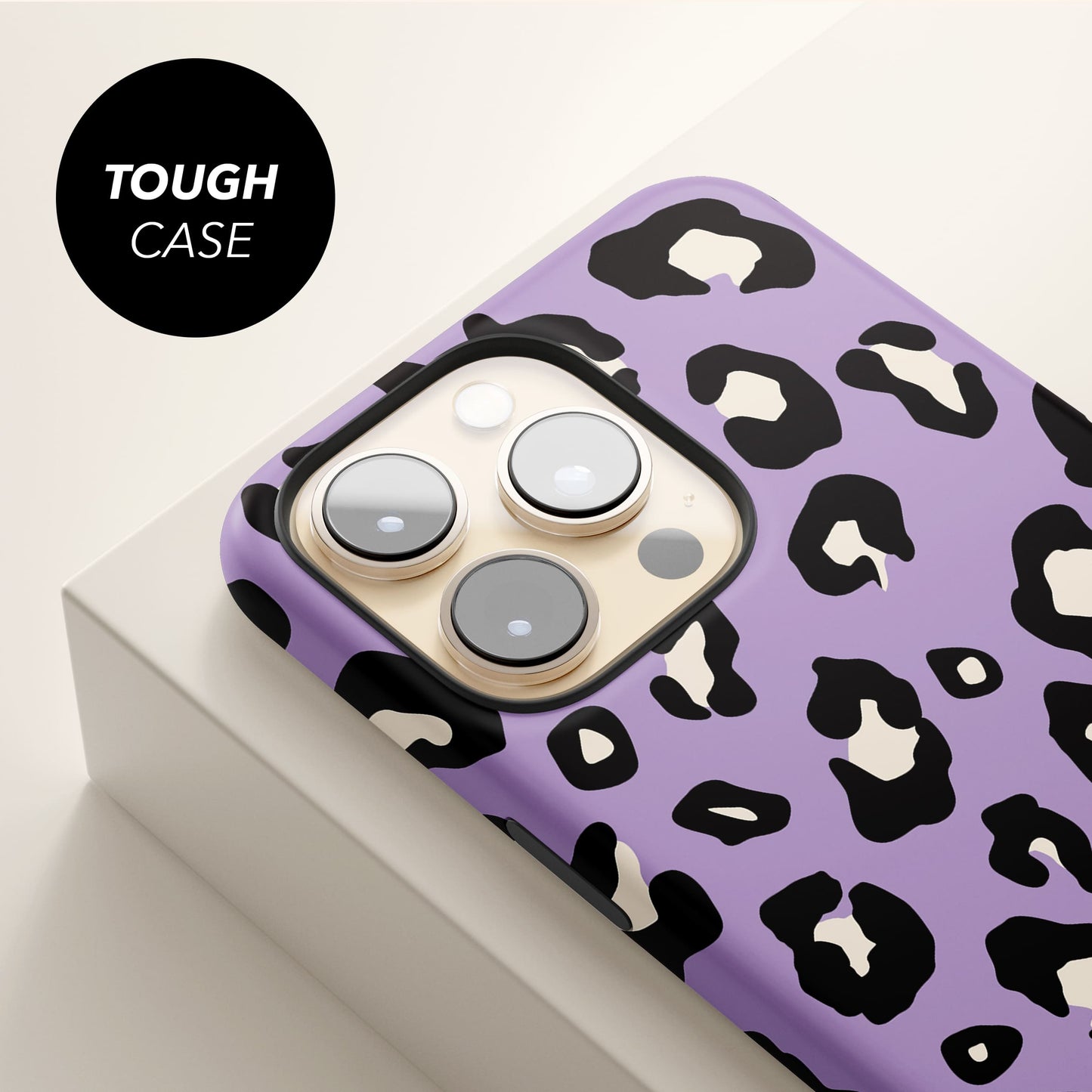Custom Light Purple Leopard Print Phone Case Phone Case