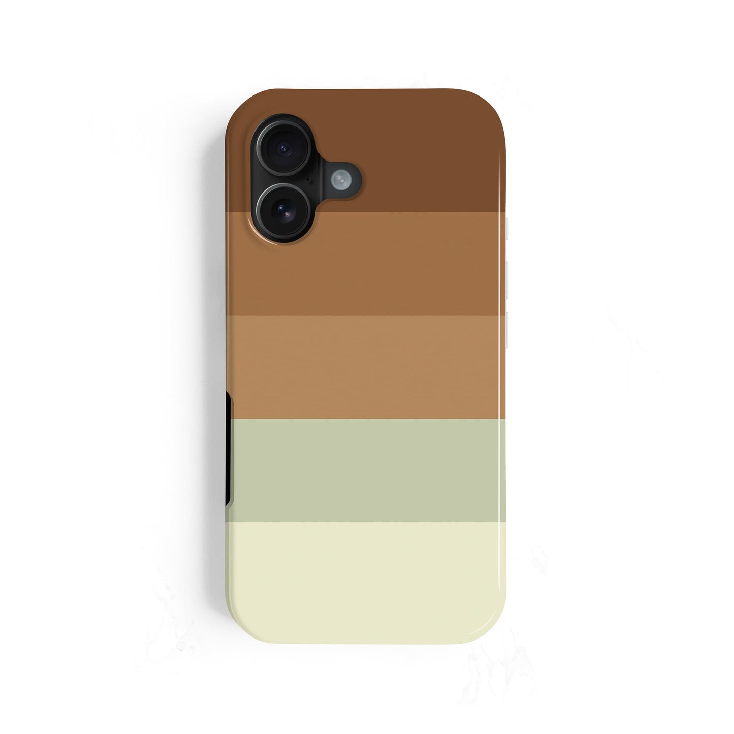 Custom Mint Chocolate Stripe Case