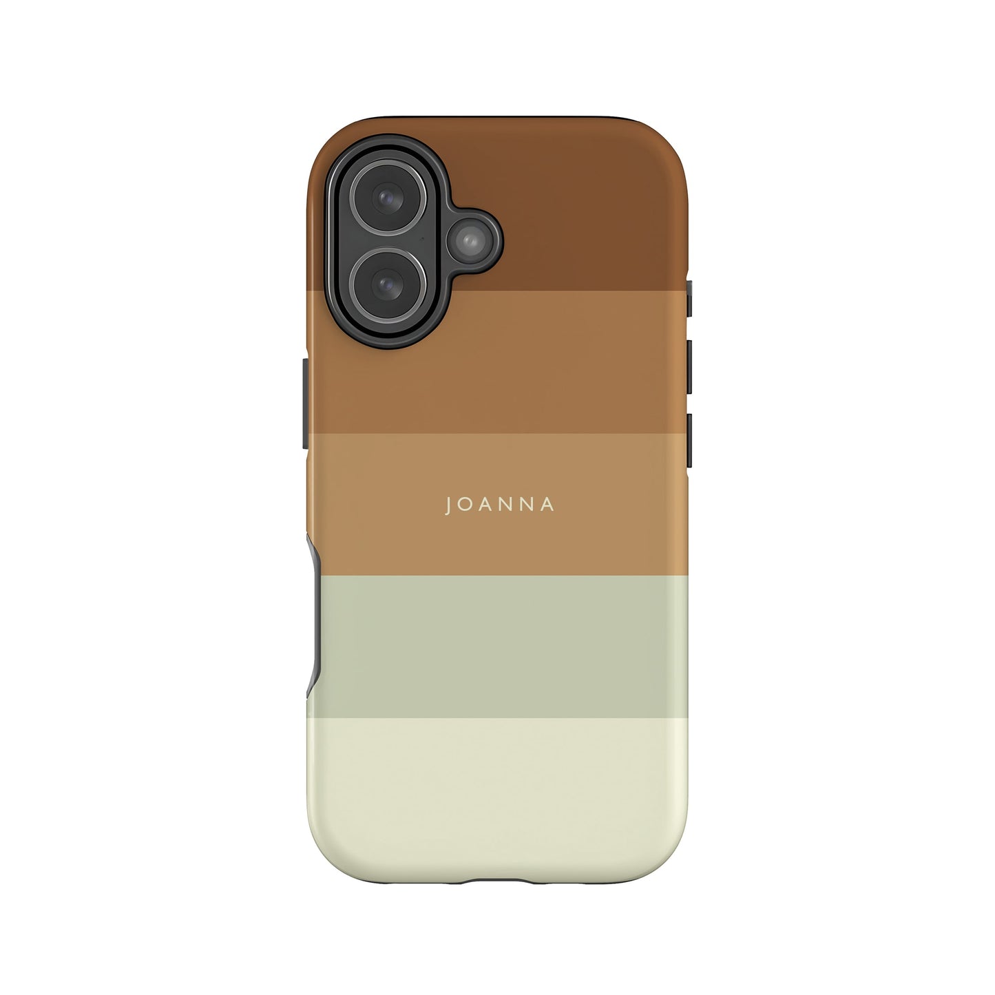 Custom Mint Chocolate Stripe Case