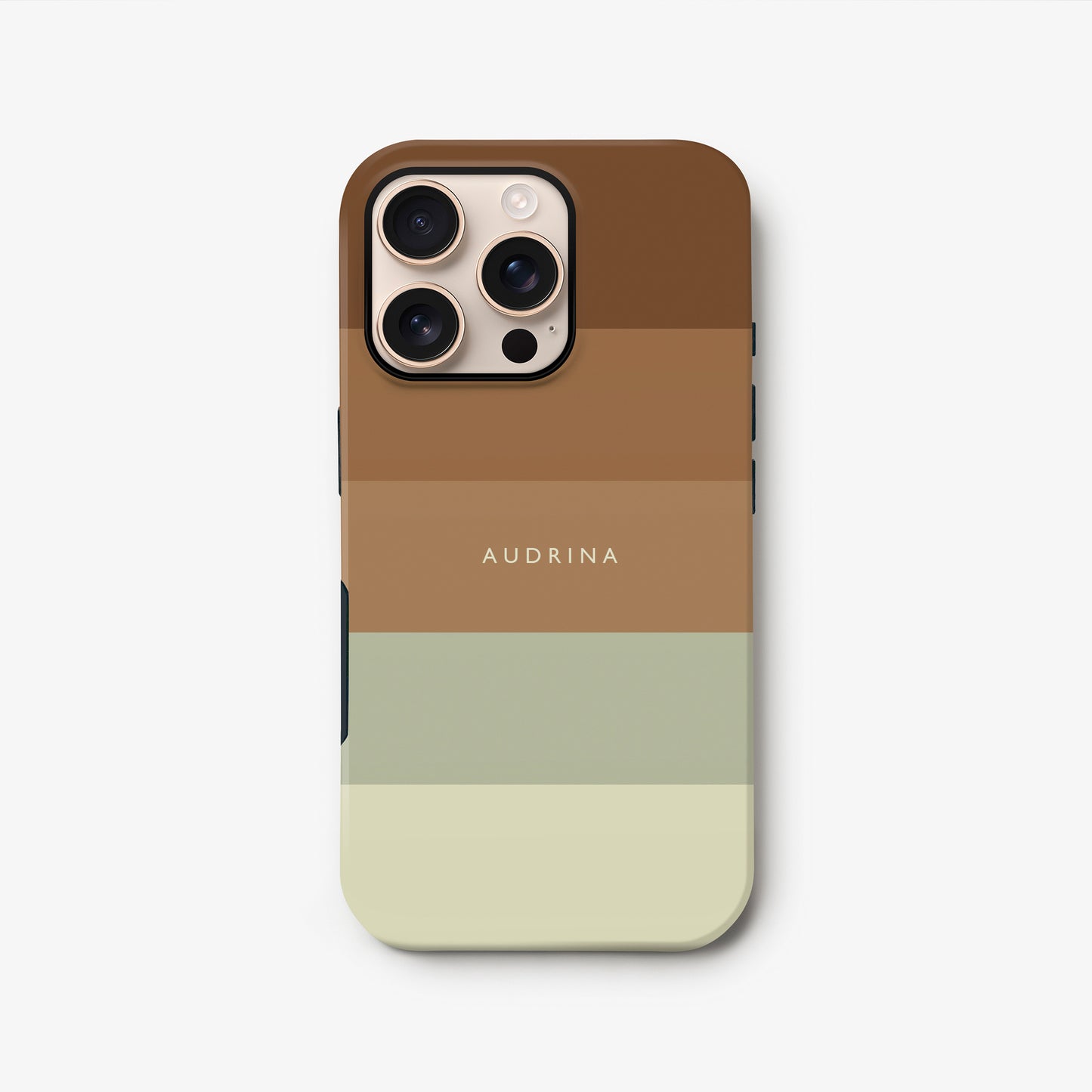 Custom Mint Chocolate Stripe Case