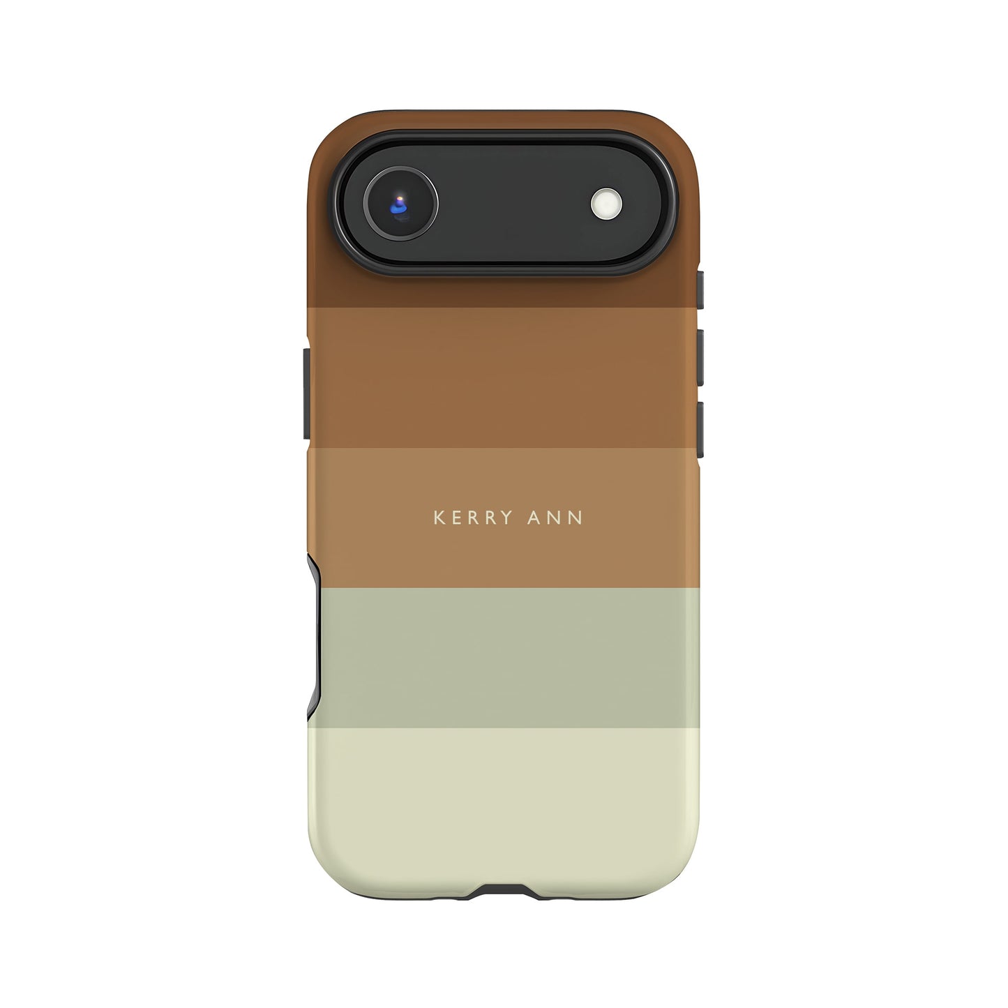 Custom Mint Chocolate Stripe Case