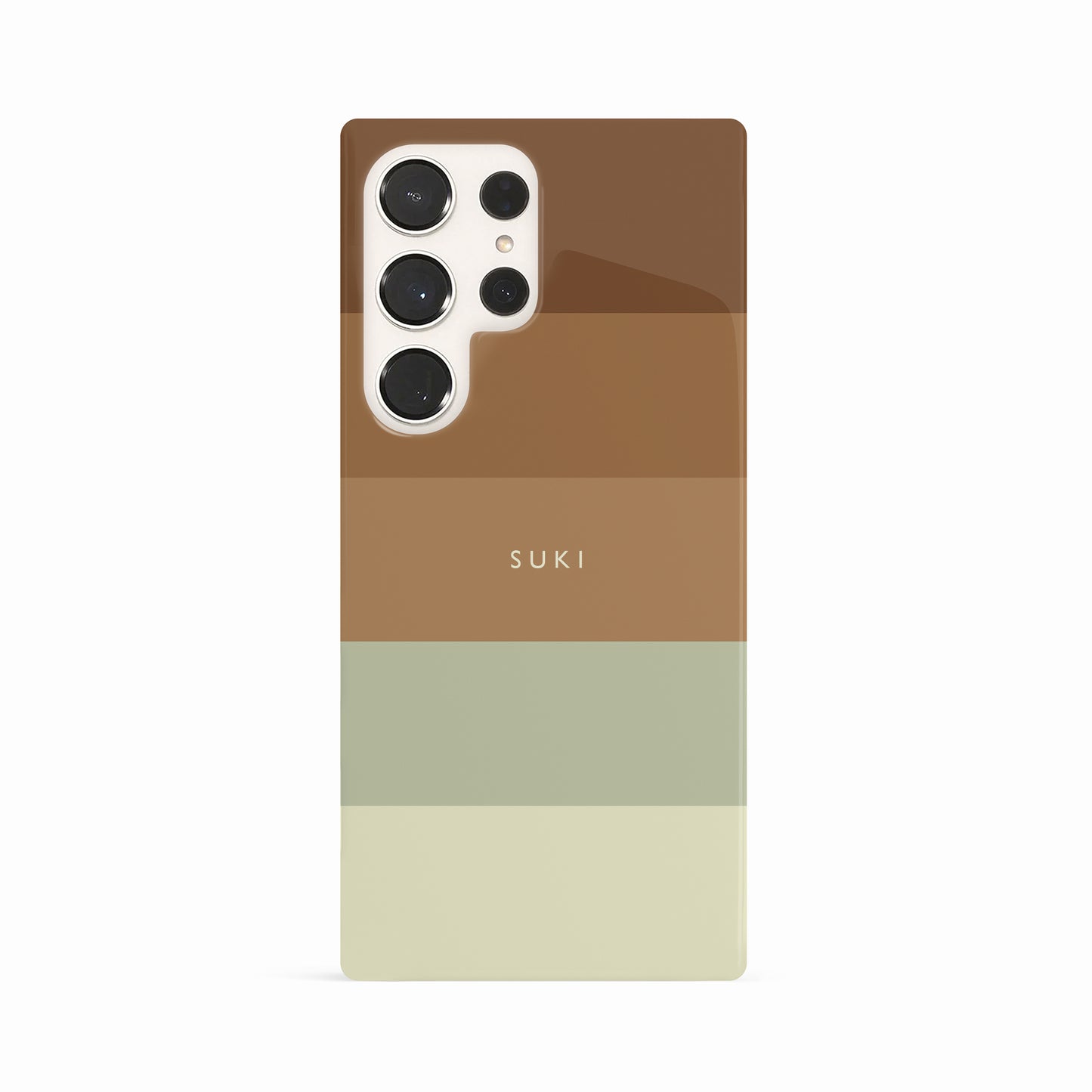 Custom Mint Chocolate Stripe Case