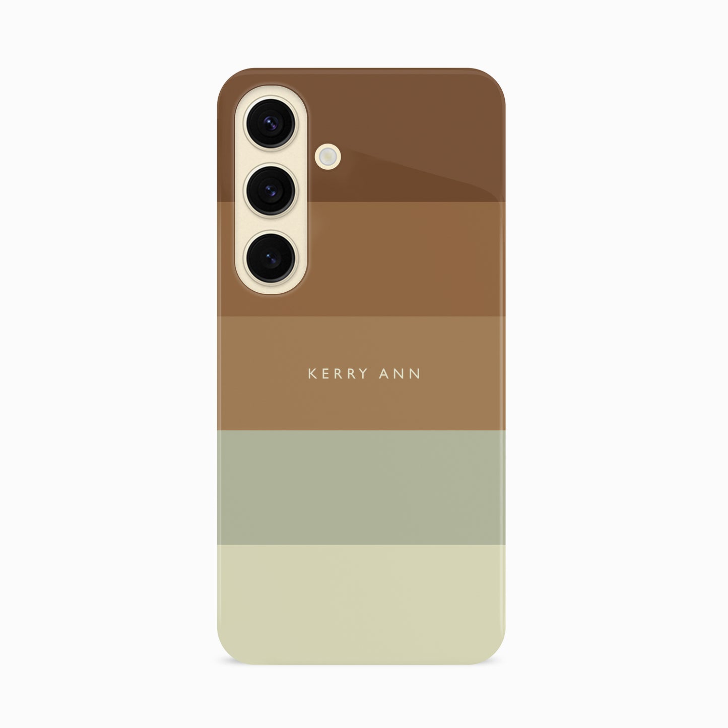 Custom Mint Chocolate Stripe Case