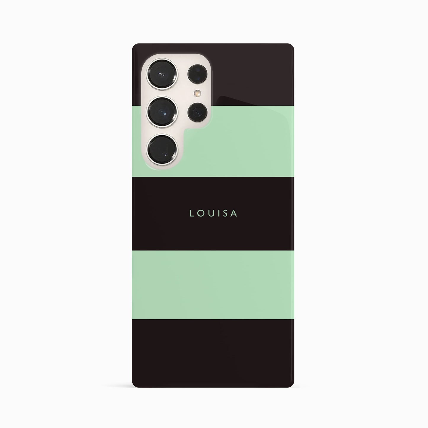 Custom Green And Black Stripes Case Phone Case