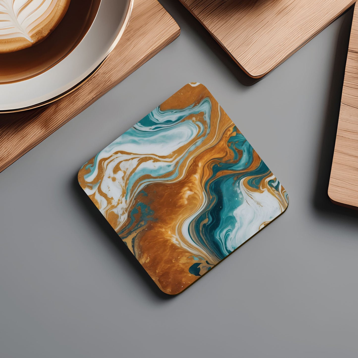 Coffee Marble 4 x Coaster Set  Coaster