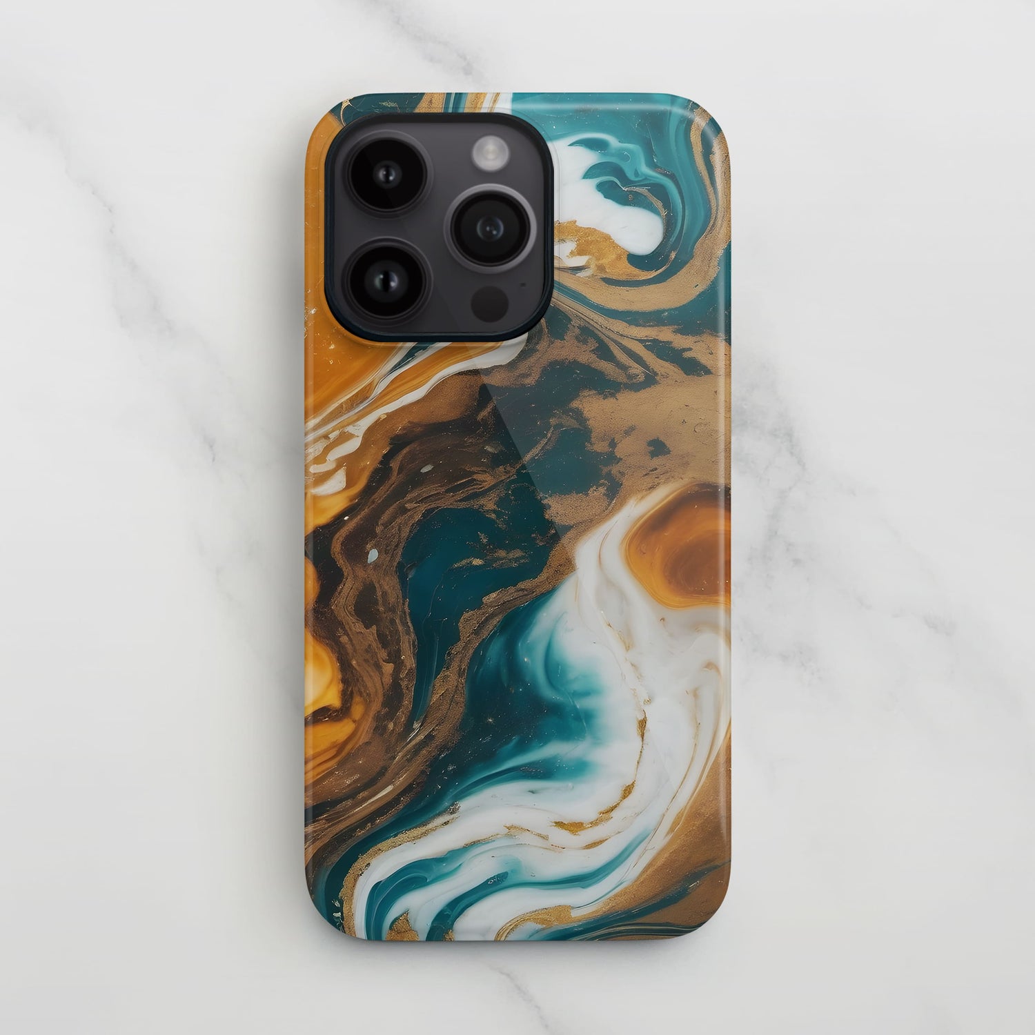 Mocha Marble Print Case  Phone Case