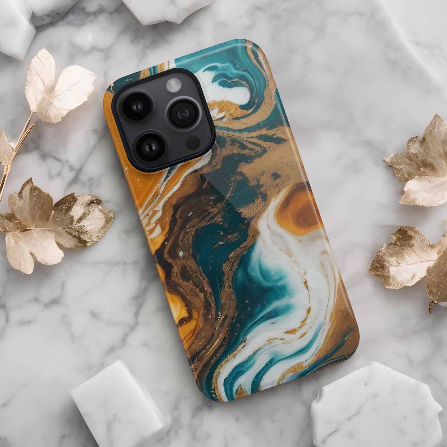 Mocha Marble Print Case  Phone Case