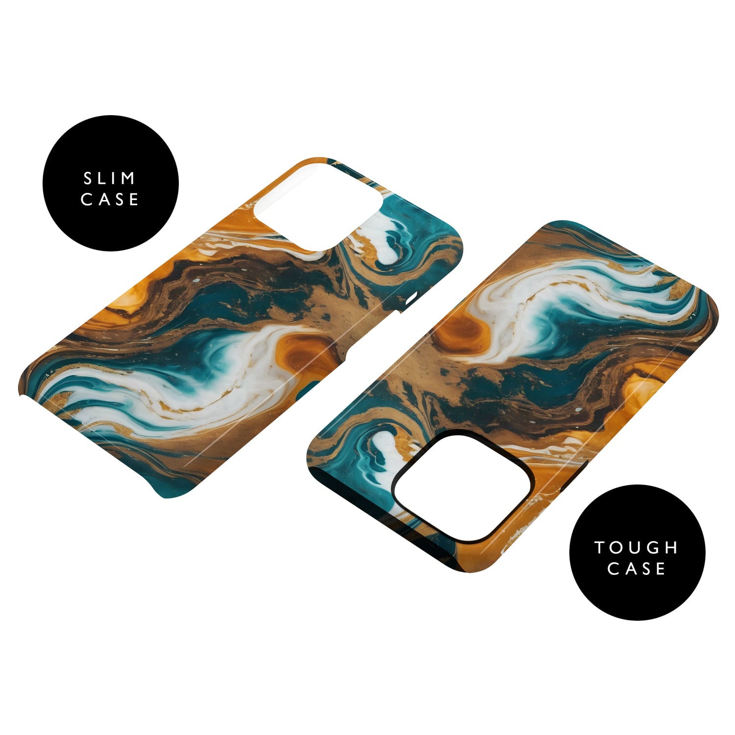 Mocha Marble Print Case  Phone Case