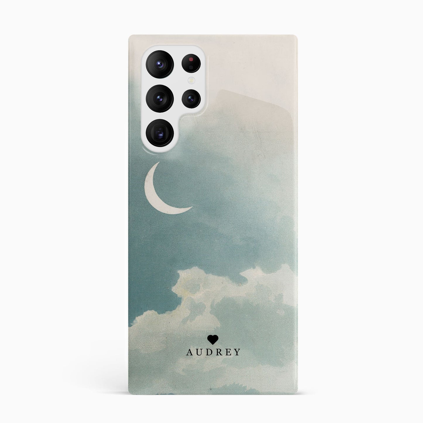 Moon and Sky Vintage Print Personalised Case Phone Case