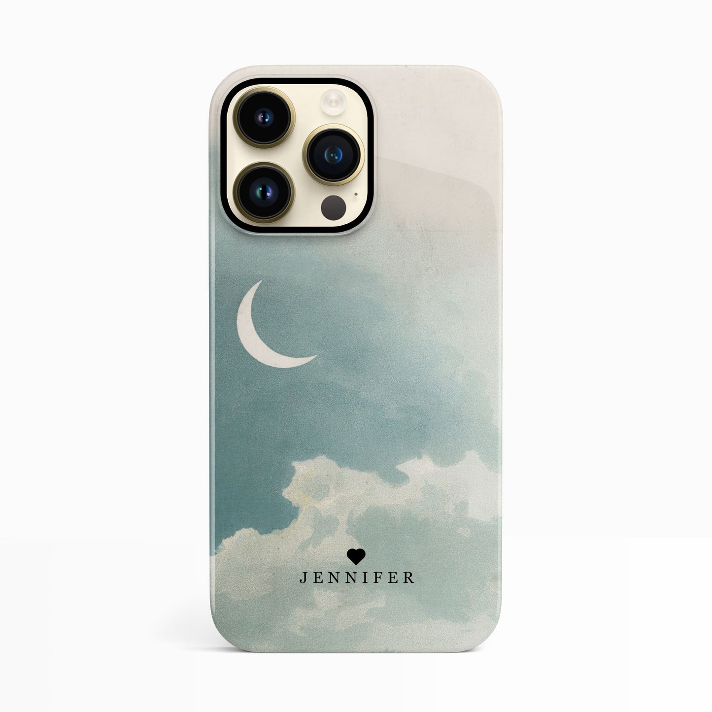 Moon and Sky Vintage Print Personalised Case Phone Case