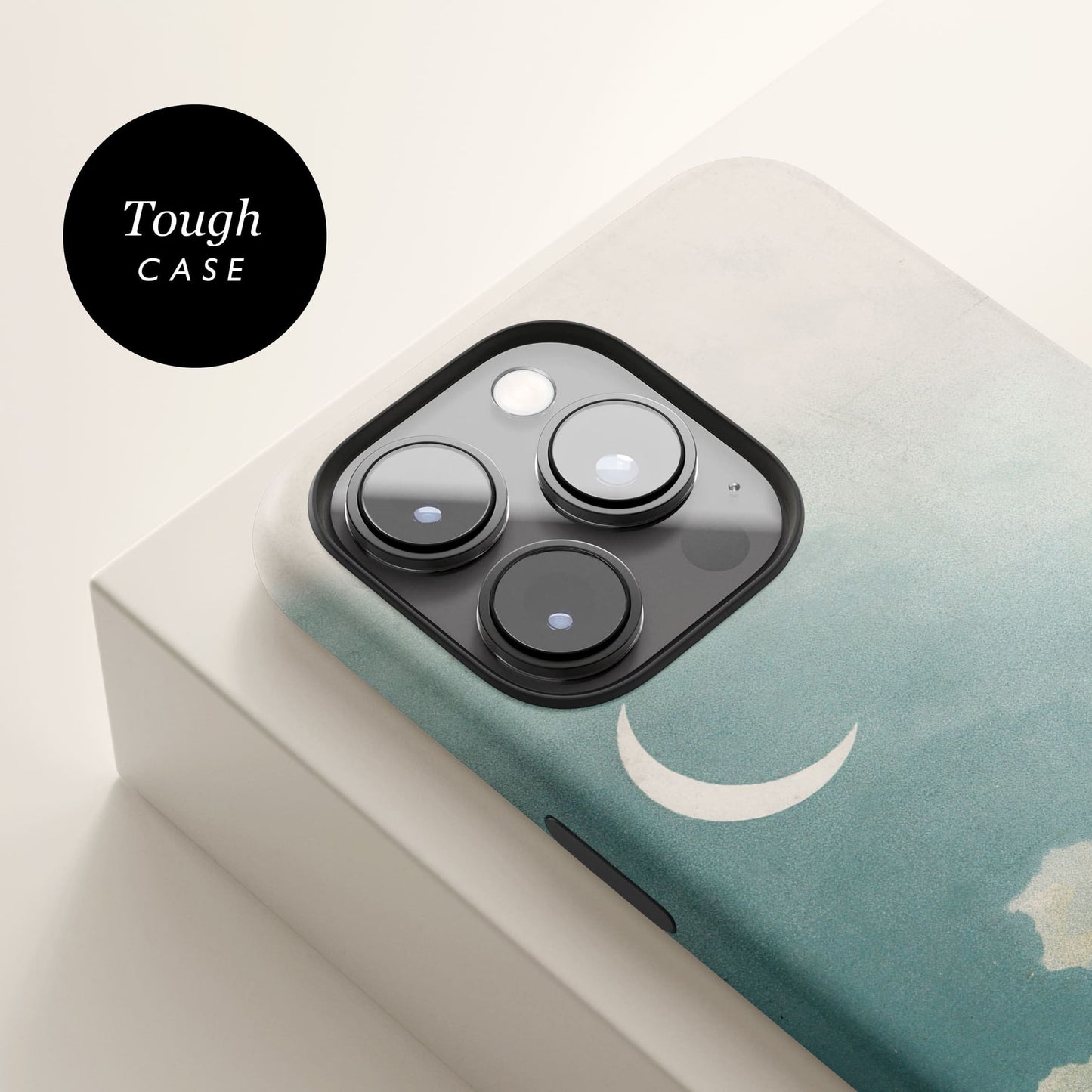 Moon and Sky Vintage Print Personalised Case Phone Case