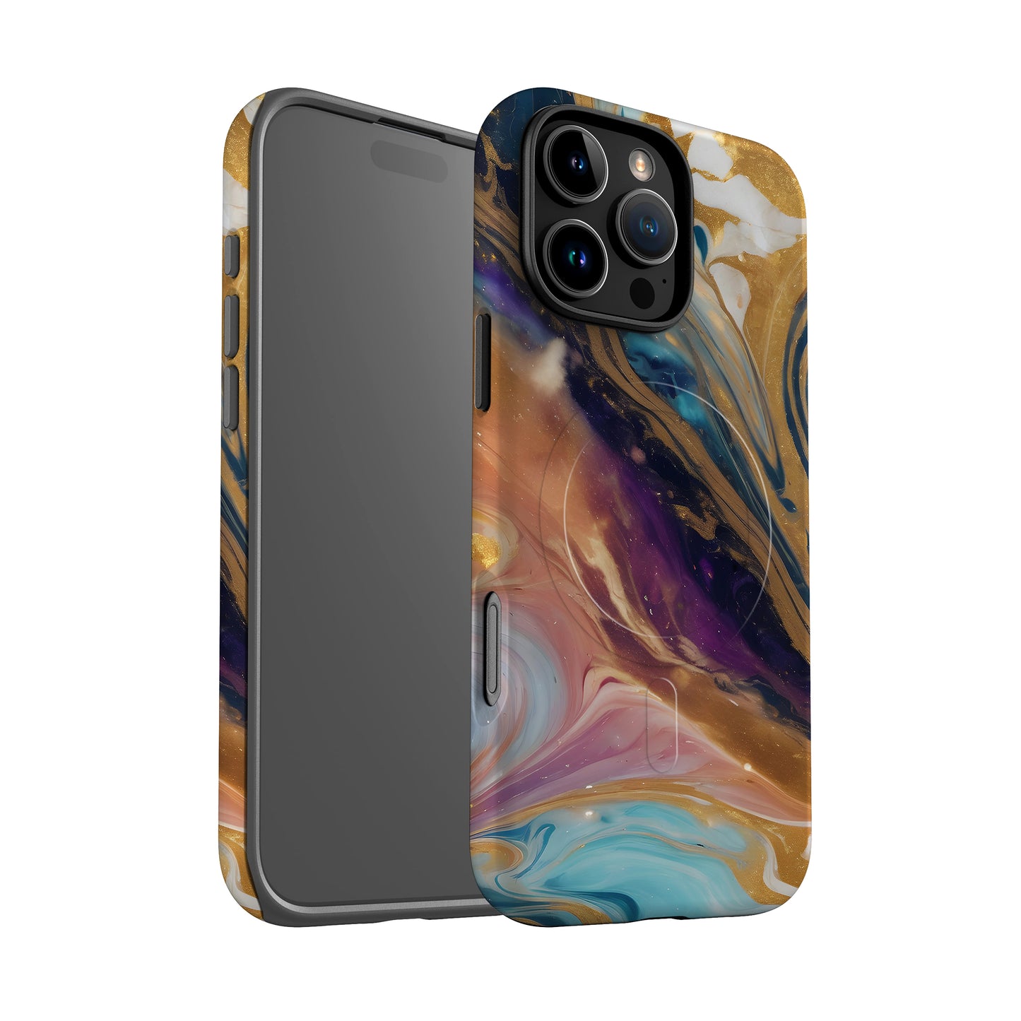 Gold Rainbow Marble Magsafe Case