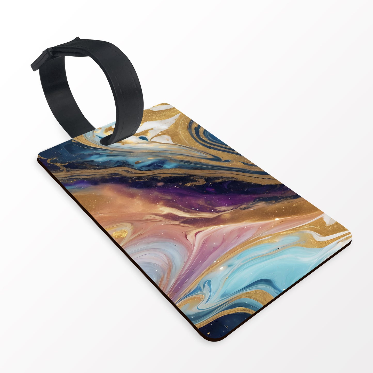 Multicolour Marble Print Custom Luggage Tag  luggage tag