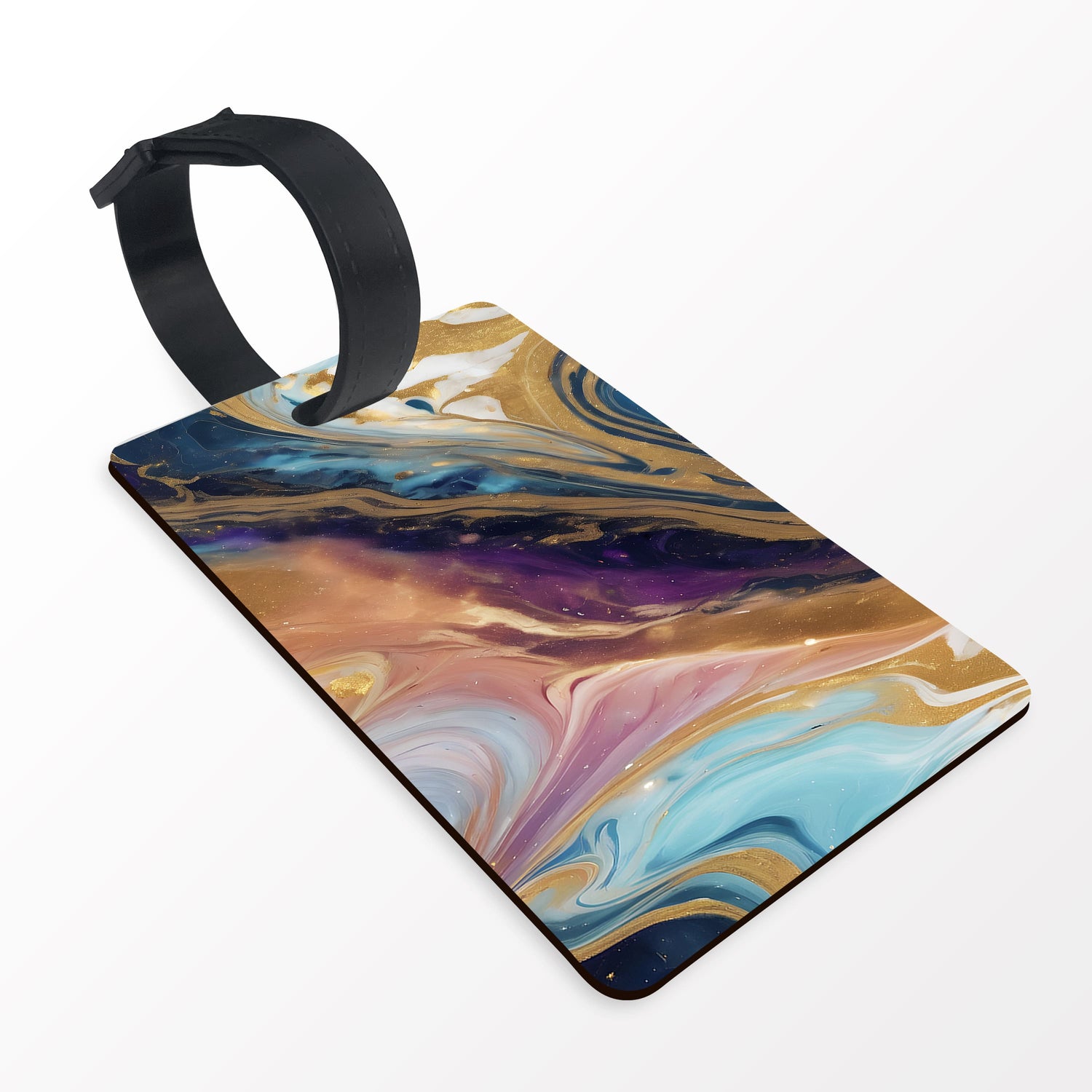 Multicolour Marble Print Custom Luggage Tag  luggage tag