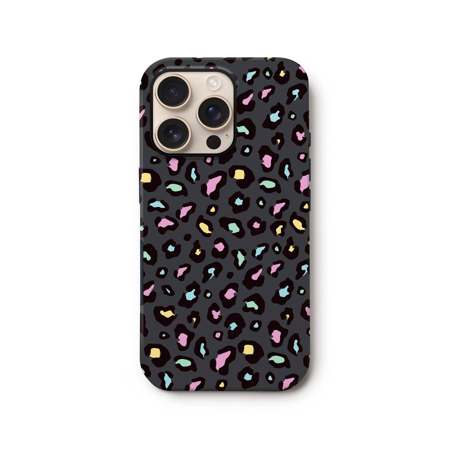 Rainbow Spot Pattern Grey Leopard Print Case Phone Case