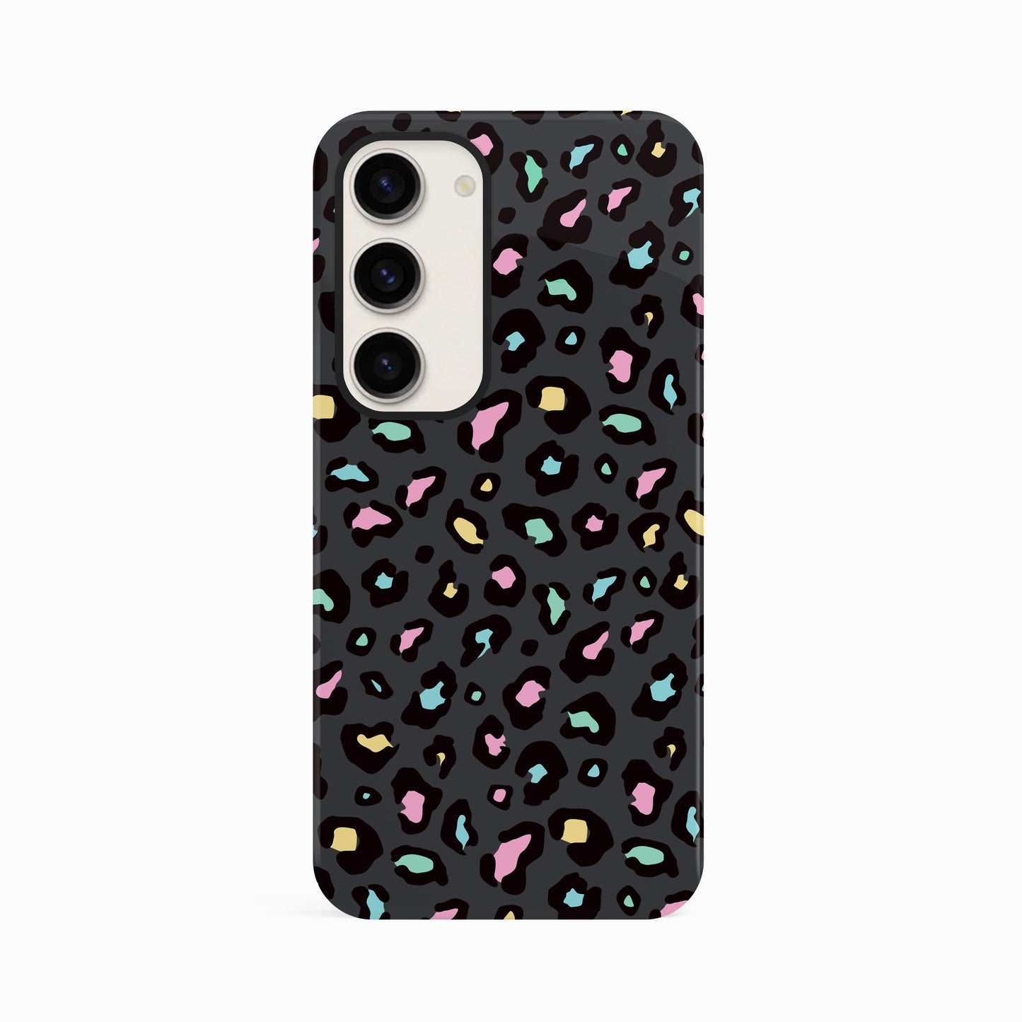 Rainbow Spot Pattern Grey Leopard Print Case Phone Case
