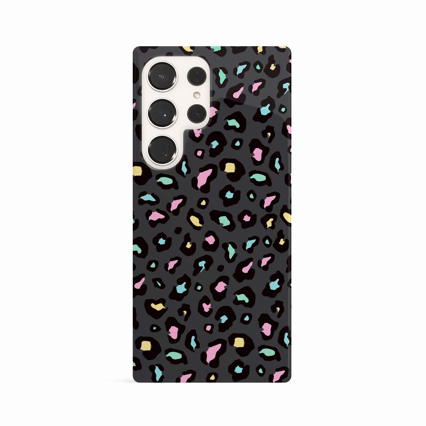Rainbow Spot Pattern Grey Leopard Print Case Phone Case