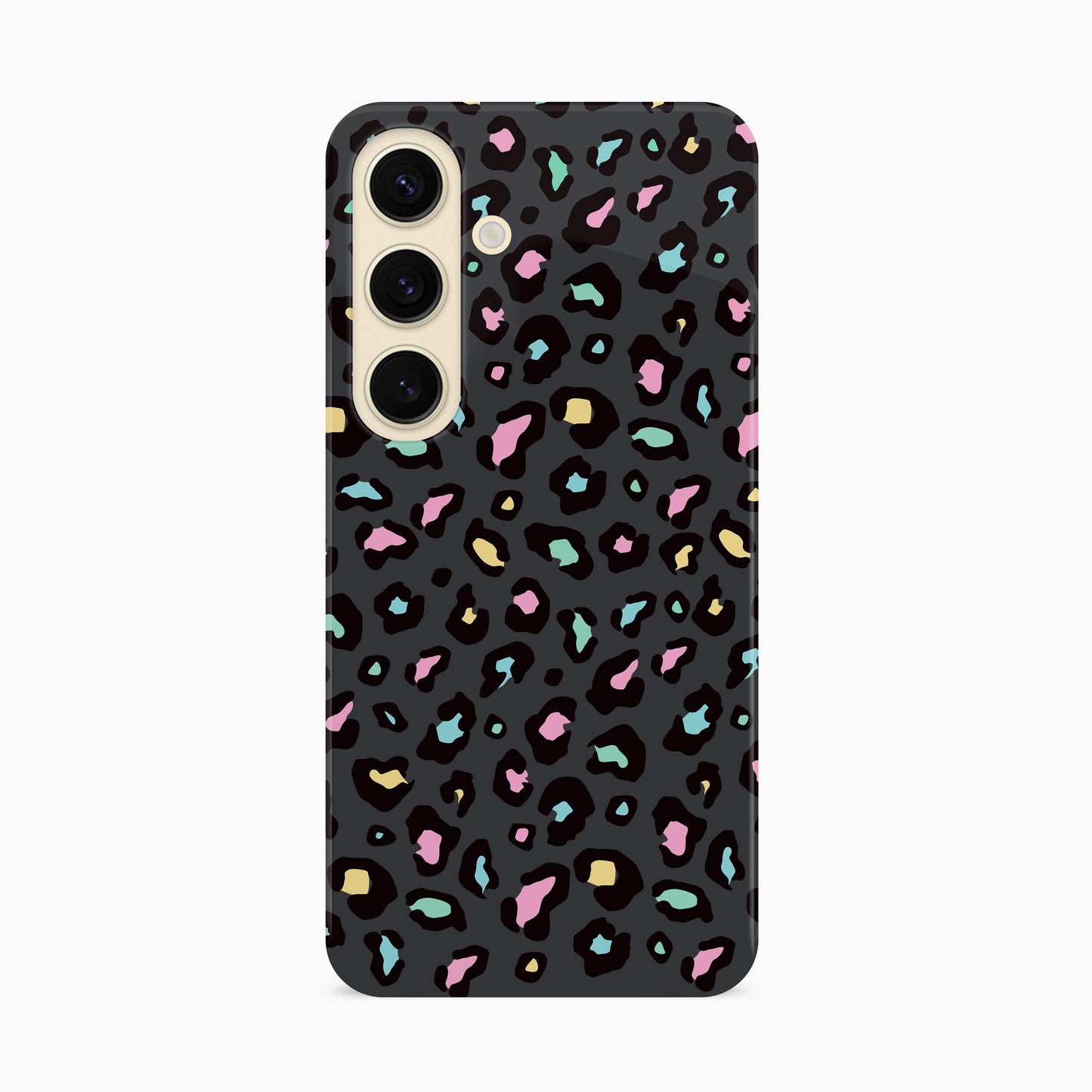 Rainbow Spot Pattern Grey Leopard Print Case Phone Case