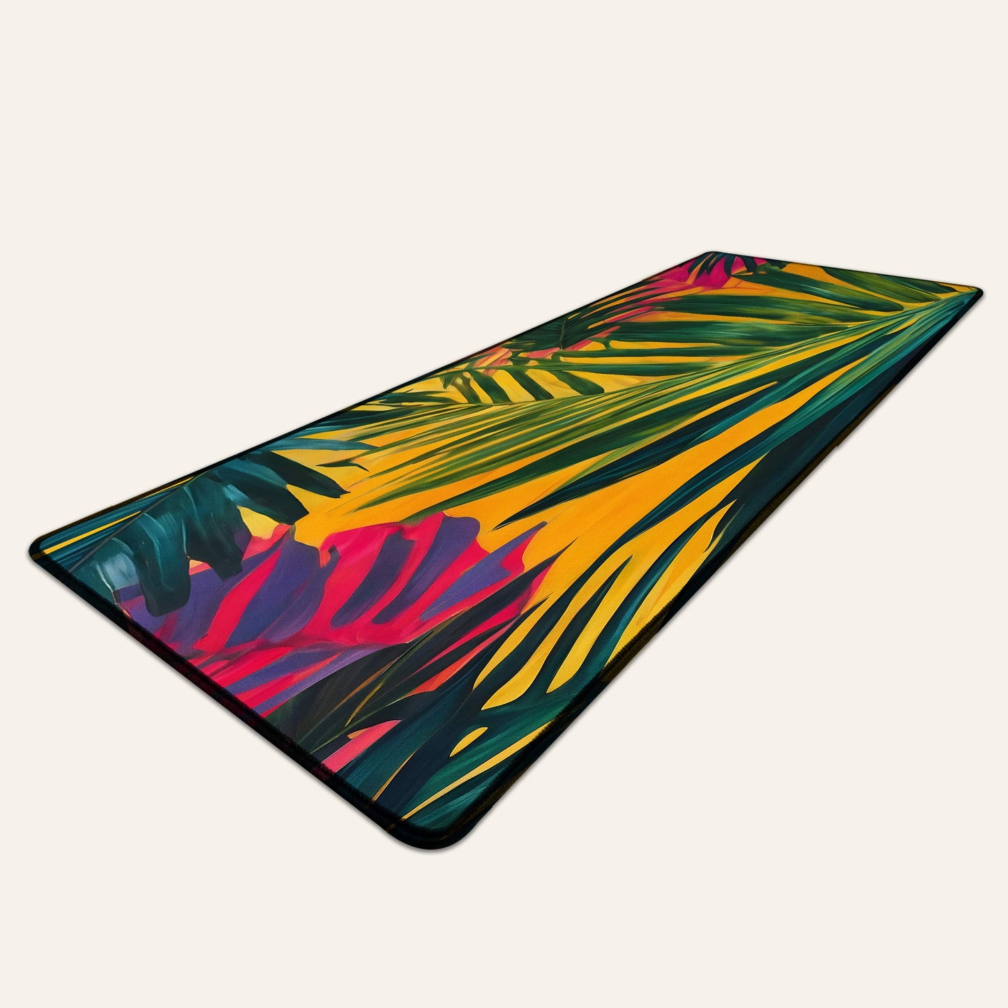Tropical Palm Leaf Print Large Desk Mouse Mat Desk & Gaming Mat