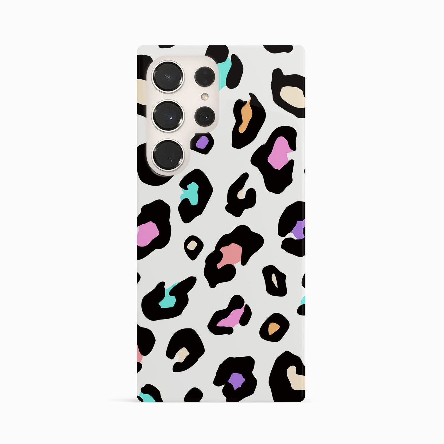 White Rainbow Leopard Skin Spots Case Phone Case
