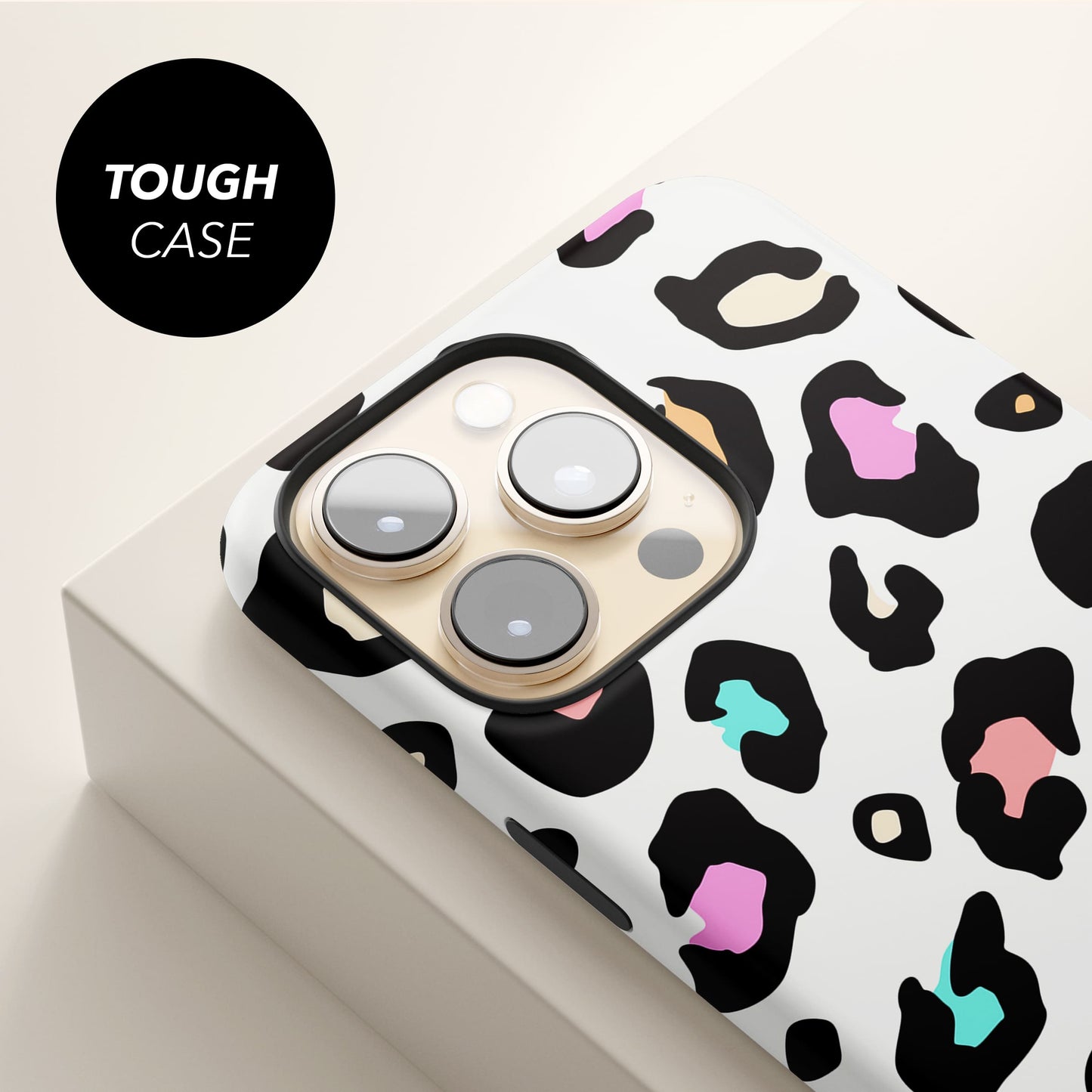 White Rainbow Leopard Skin Spots Case Phone Case