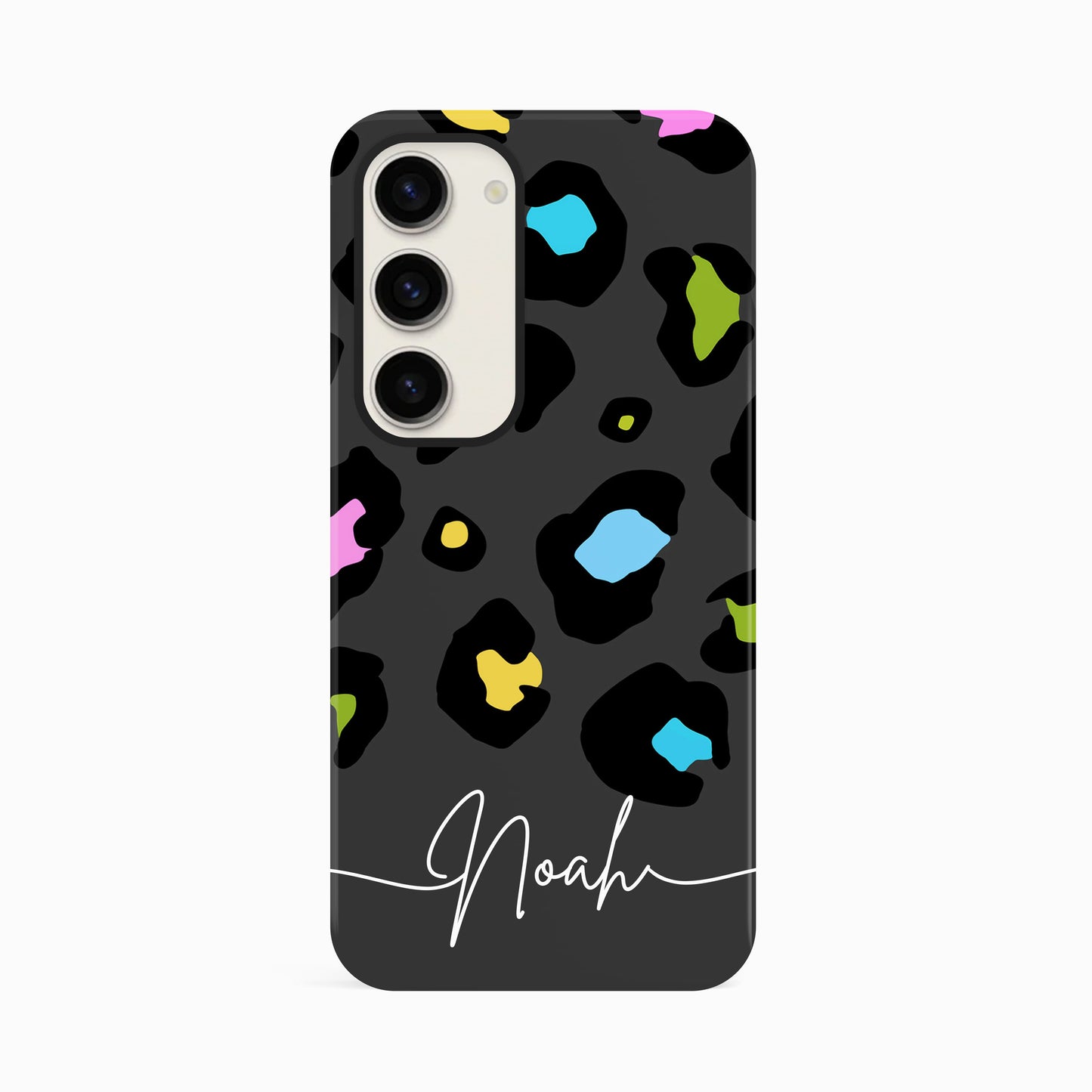 Personalised Grey Leopard Print Phone Case Phone Case