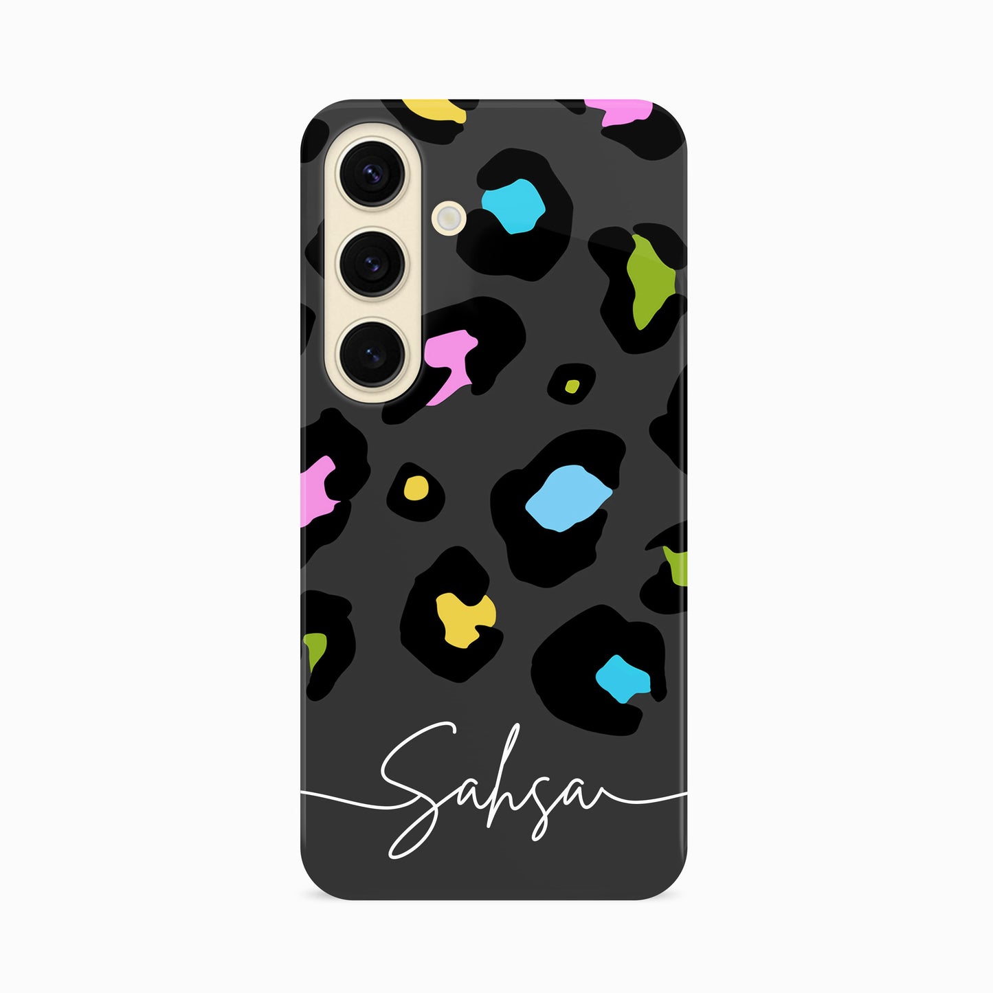 Personalised Grey Leopard Print Phone Case Phone Case