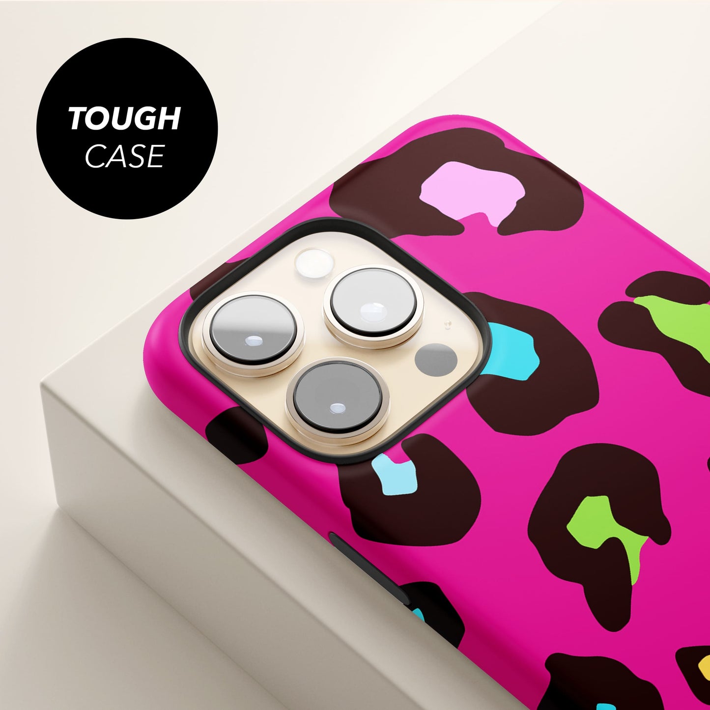Multicolour Pink Leopard Skin Phone Case Phone Case