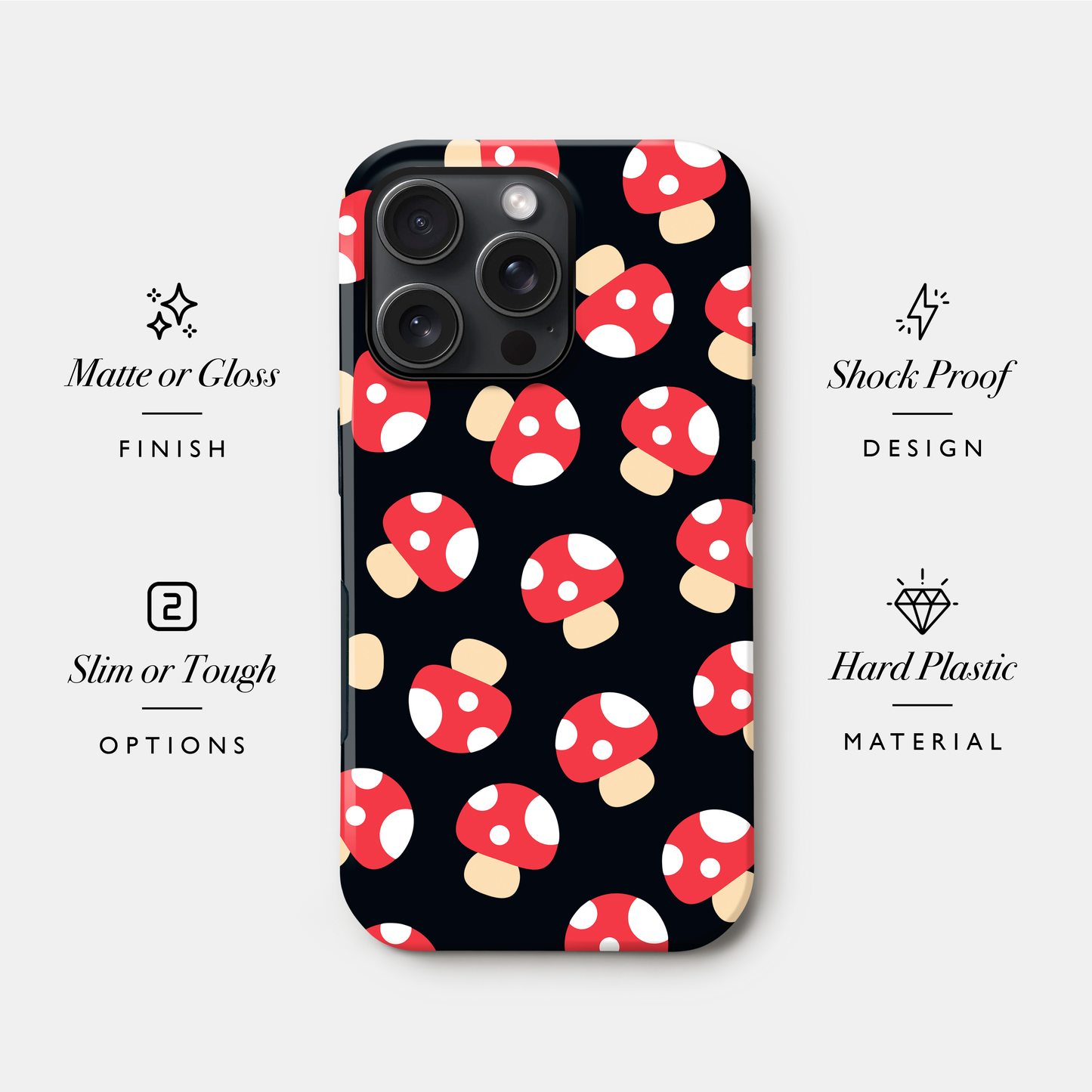 Mushroom Pattern Phone Case Phone Case