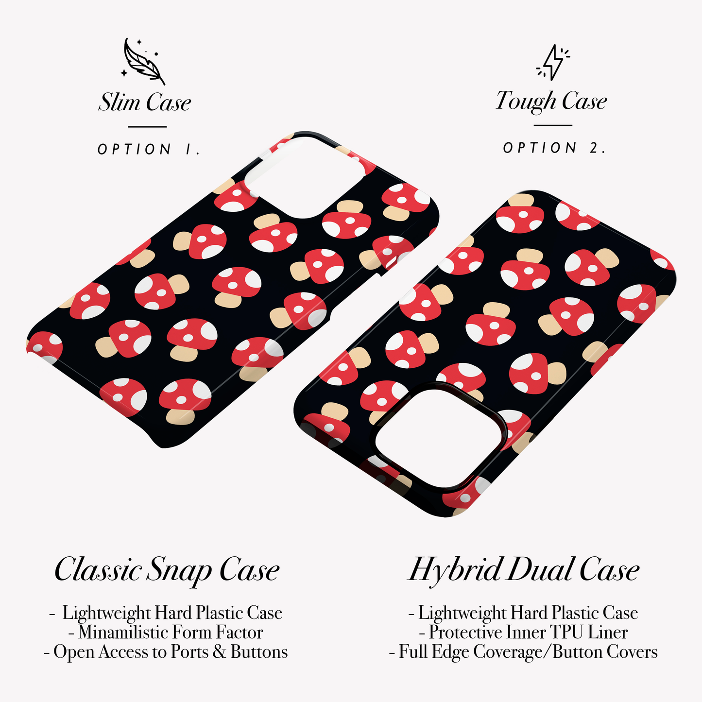 Mushroom Pattern Phone Case Phone Case