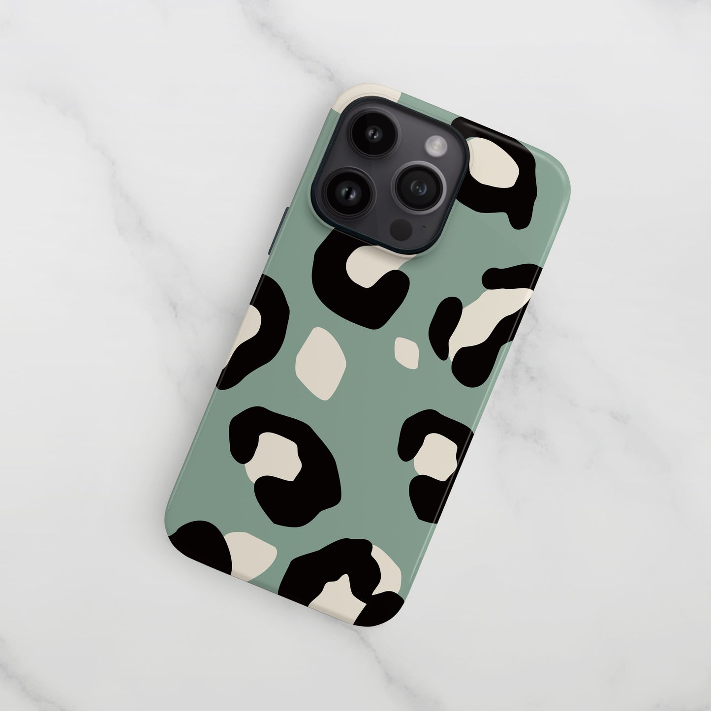 Muted Blue Leopard Print Phone Case  Phone Case