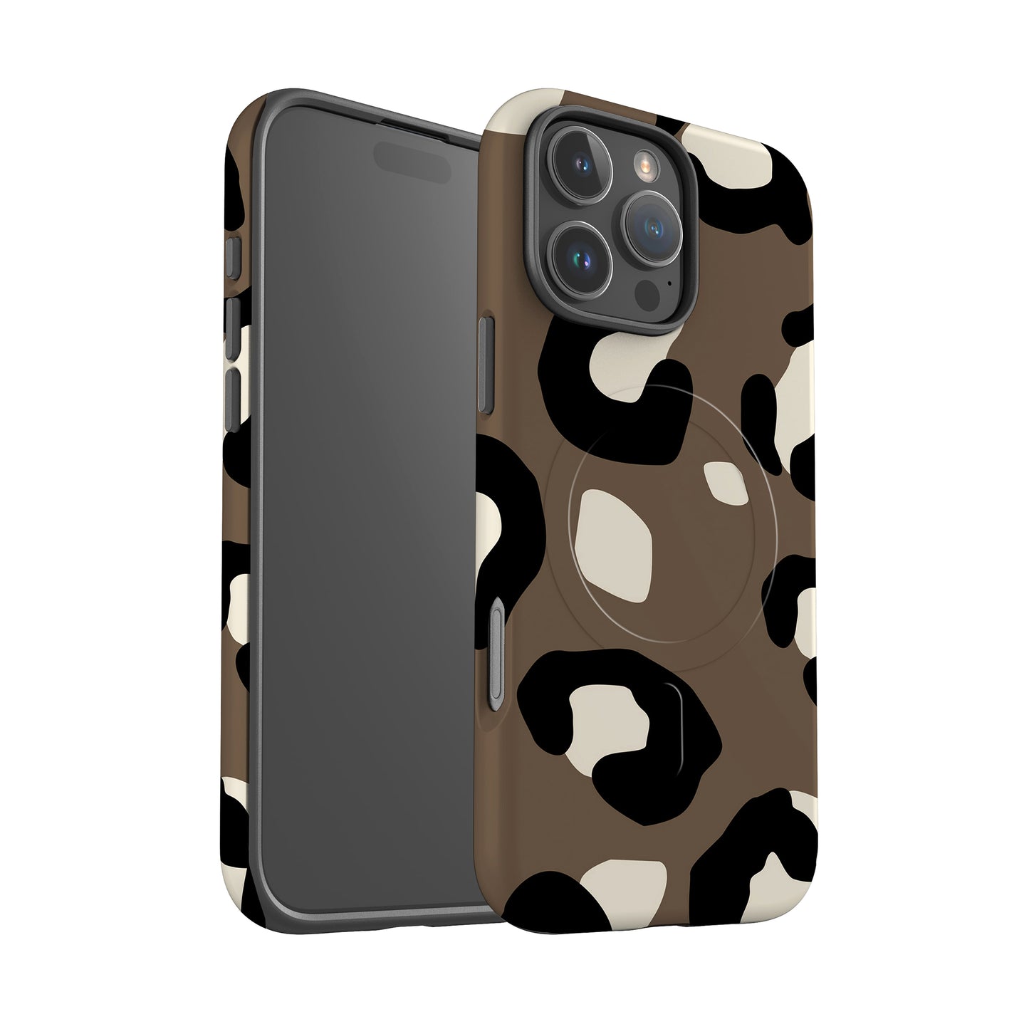 Muted Brown Leopard Print Magsafe Case