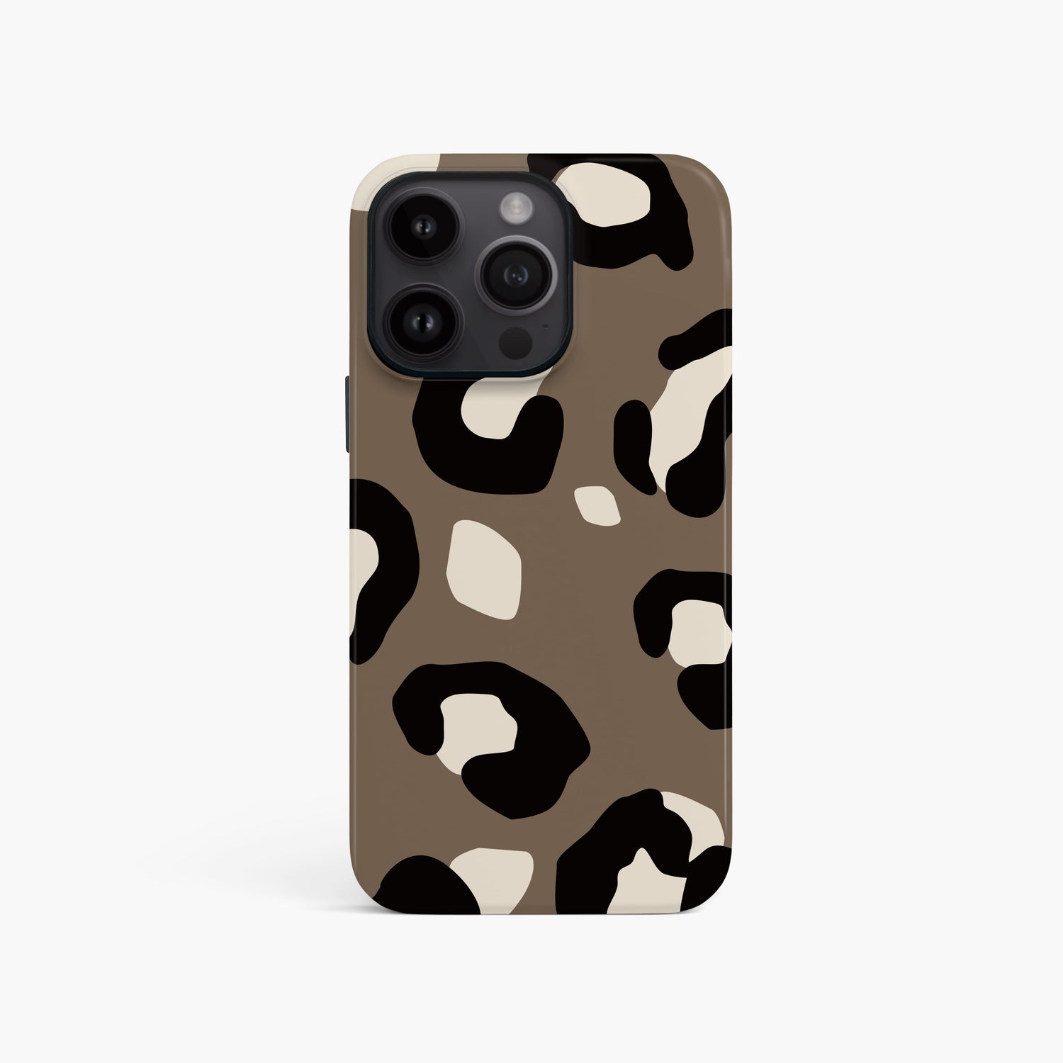 Muted Brown Leopard Print Phone Case iPhone 16 Phone Case