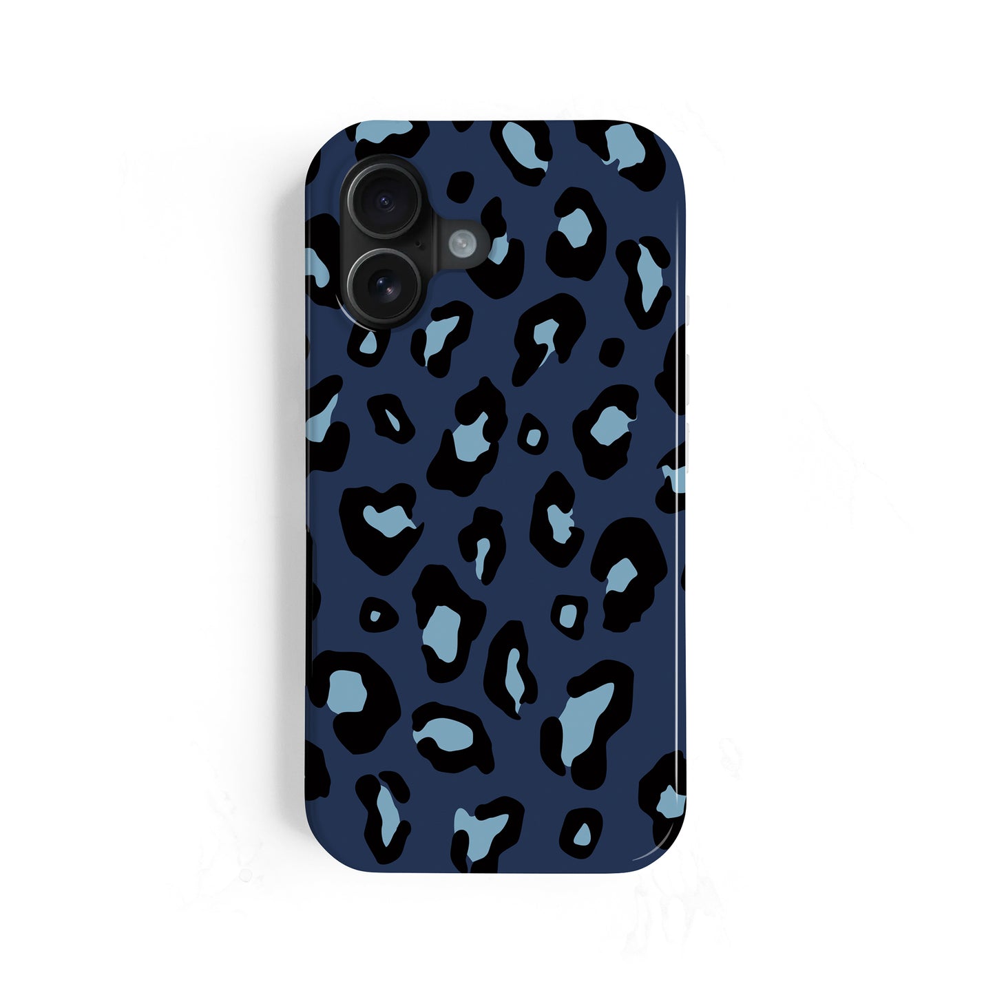 Custom Muted Navy Leopard Print Case