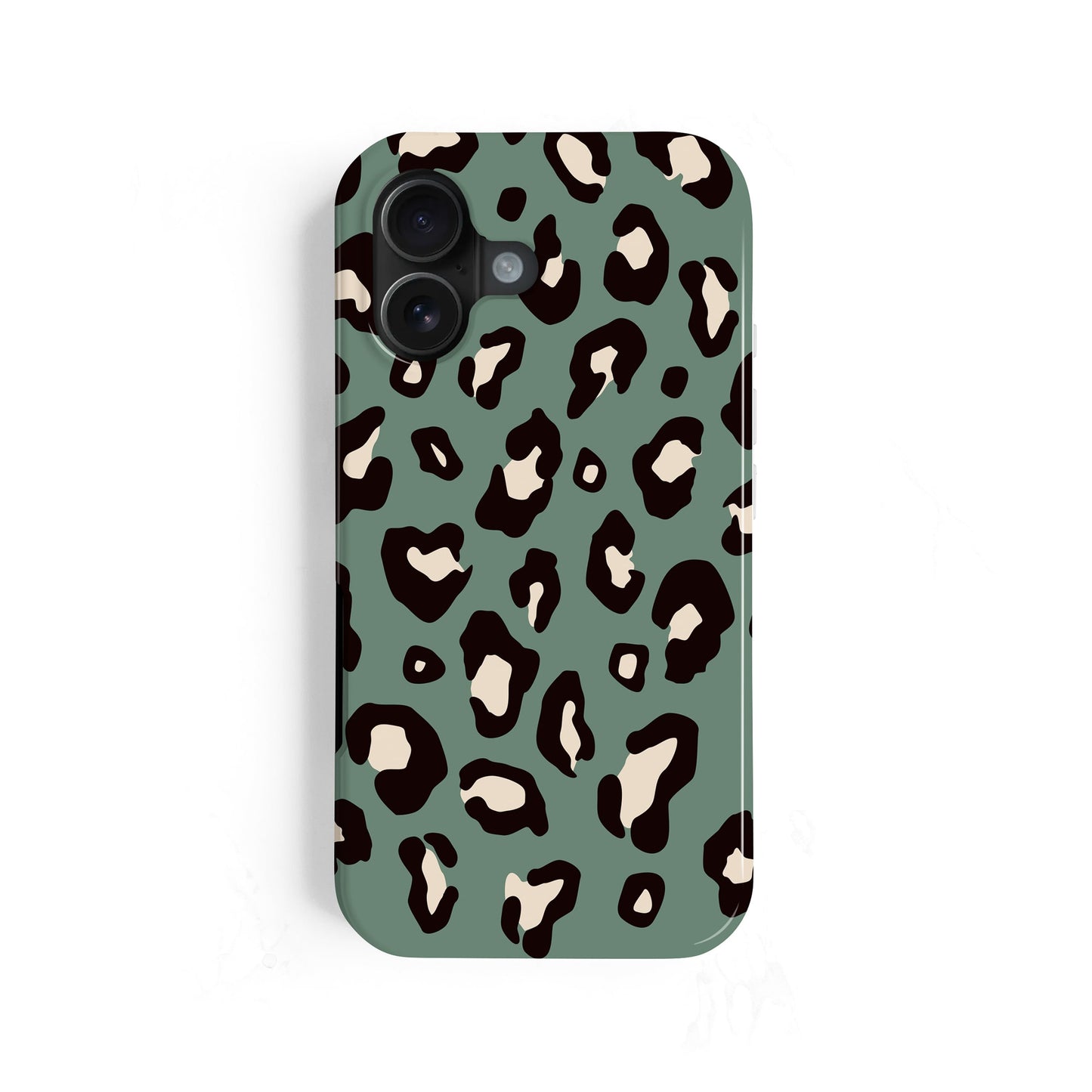 Muted Teal Leopard Print Case