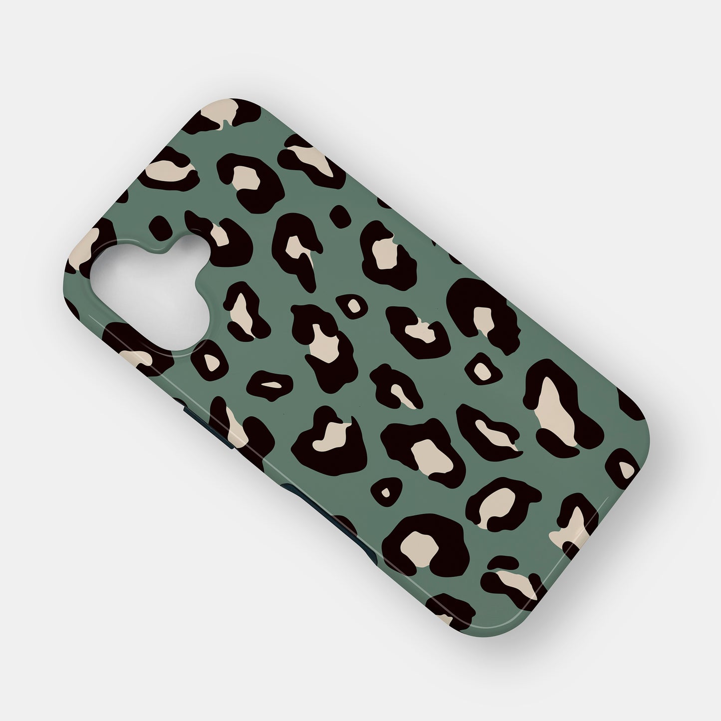 Muted Teal Leopard Print Case