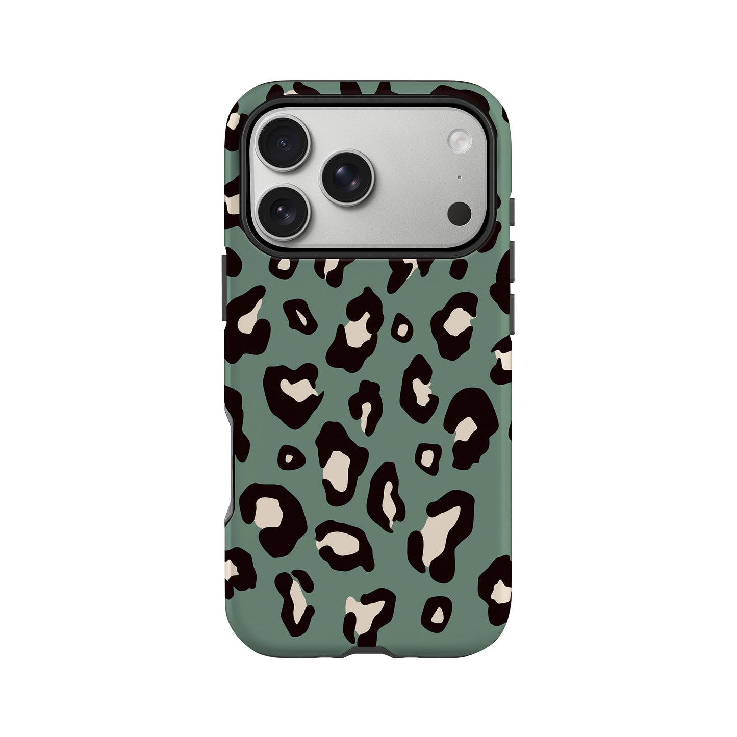 Muted Teal Leopard Print Case