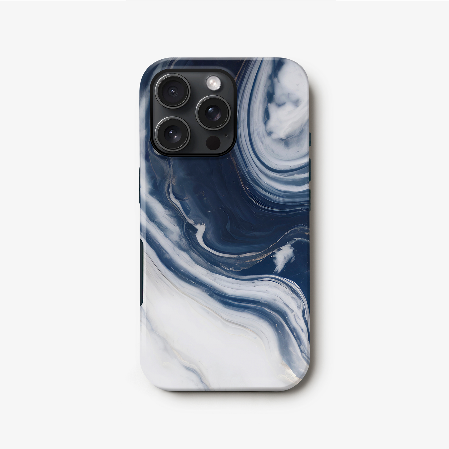 Blue Swirl Personalised Phone Case iPhone 16 Phone Case