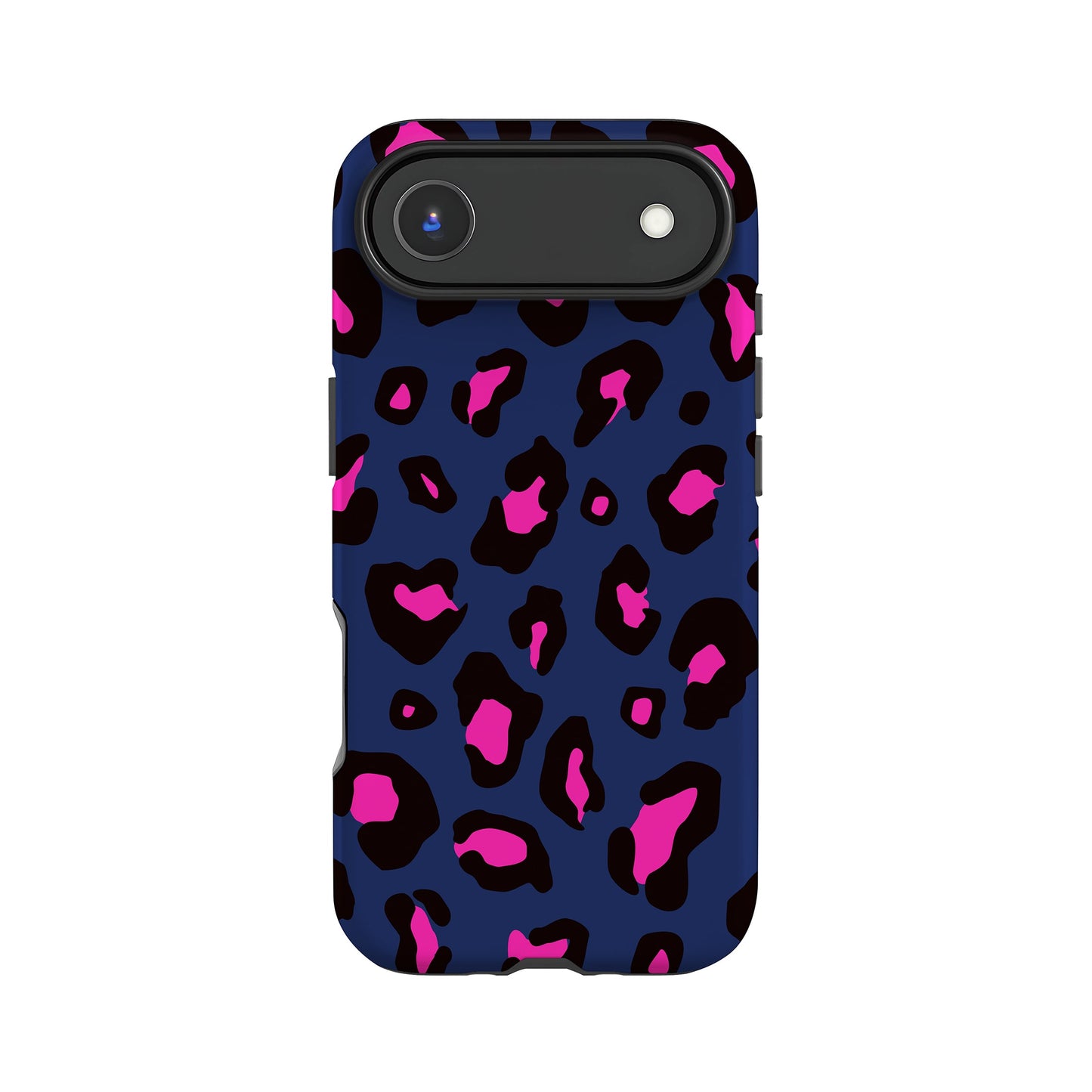 Pink Navy Blue Leopard Print Case iPhone 17 Air Phone Case