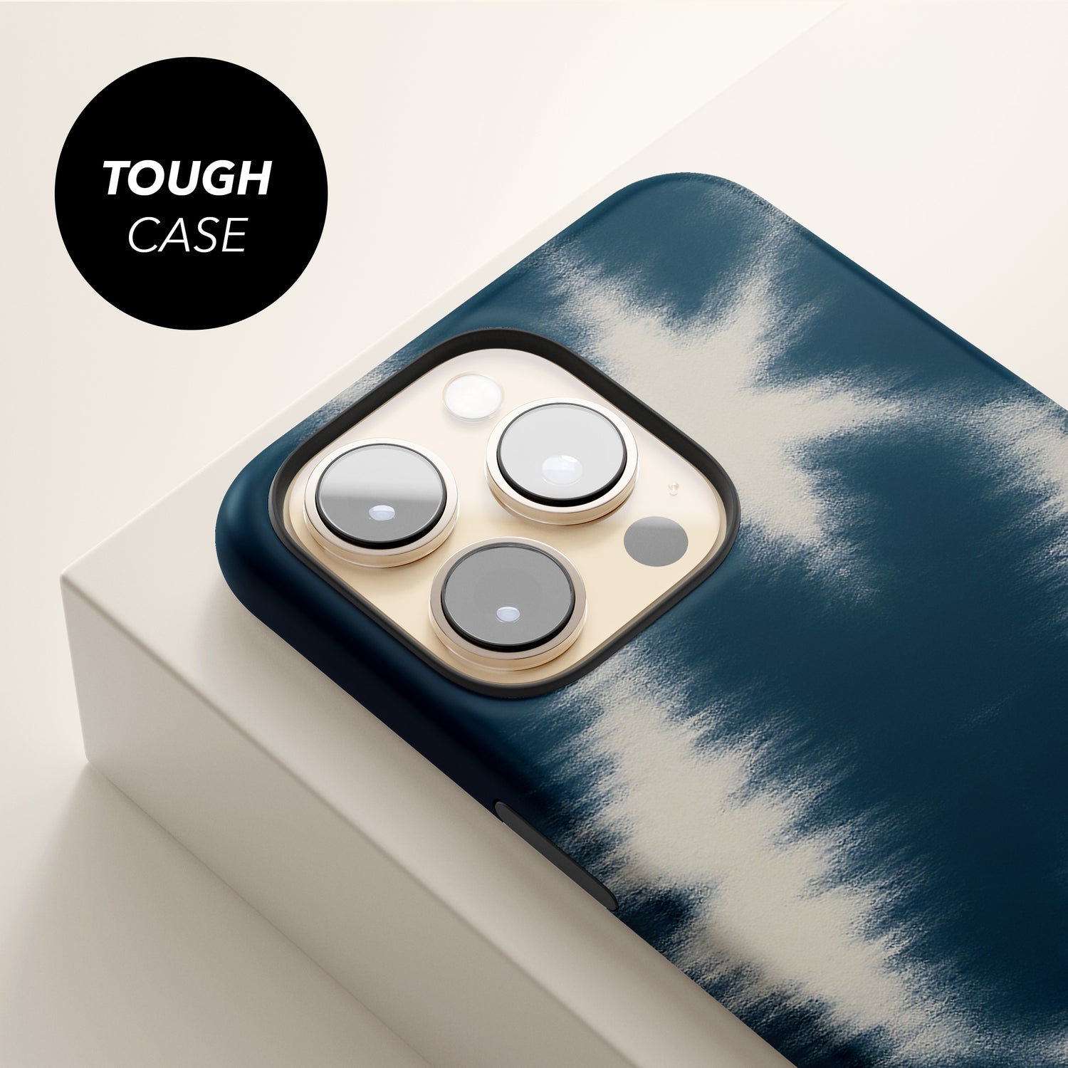 Navy Blue Tie Dye Print Phone Case Phone Case