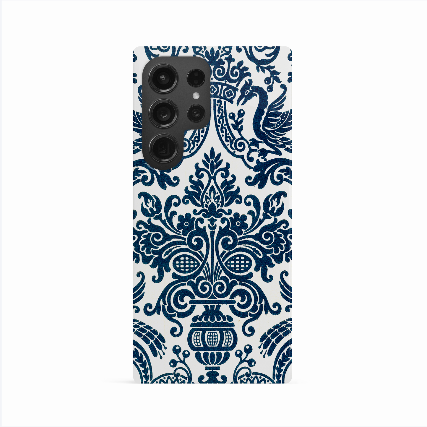 Personalised Navy Damask Floral Case Phone Case