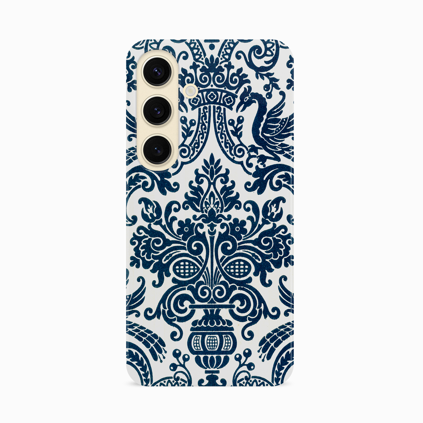 Personalised Navy Damask Floral Case Phone Case