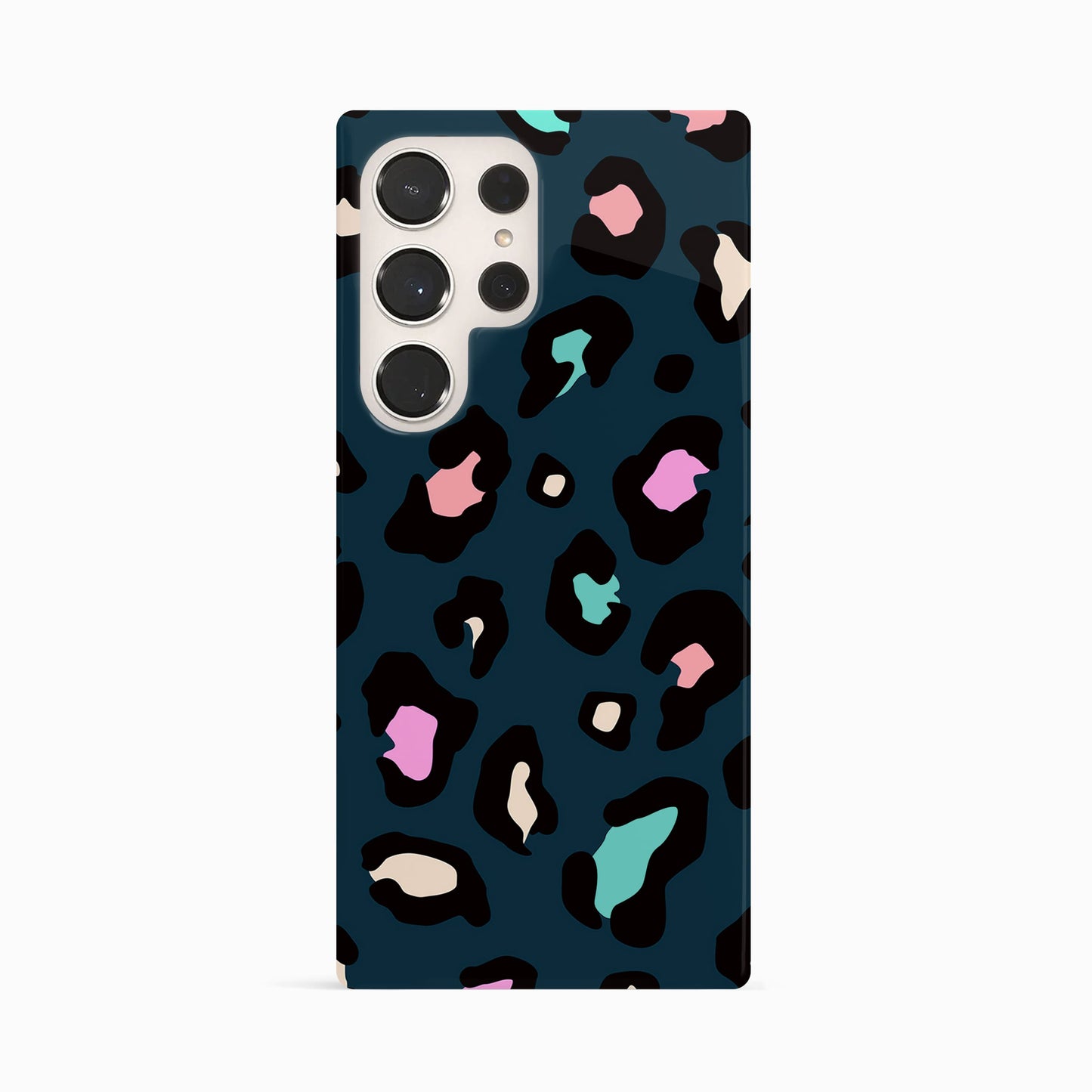 Navy Blue Multicolour Leopard Print Case Phone Case