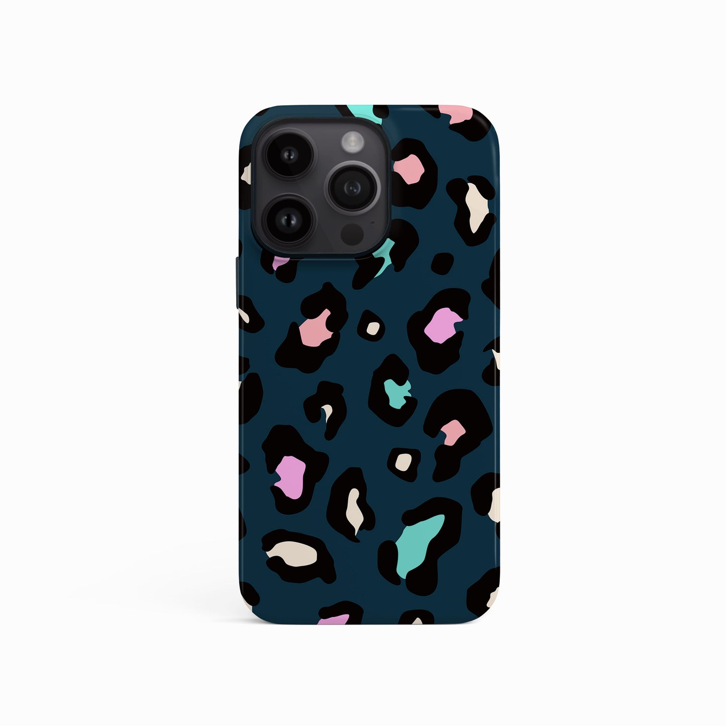 Navy Blue Multicolour Leopard Print Case Phone Case