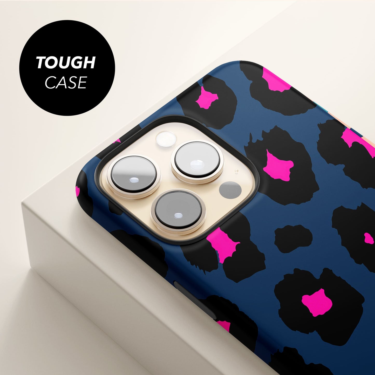 Navy Blue Leopard Print Case Phone Case