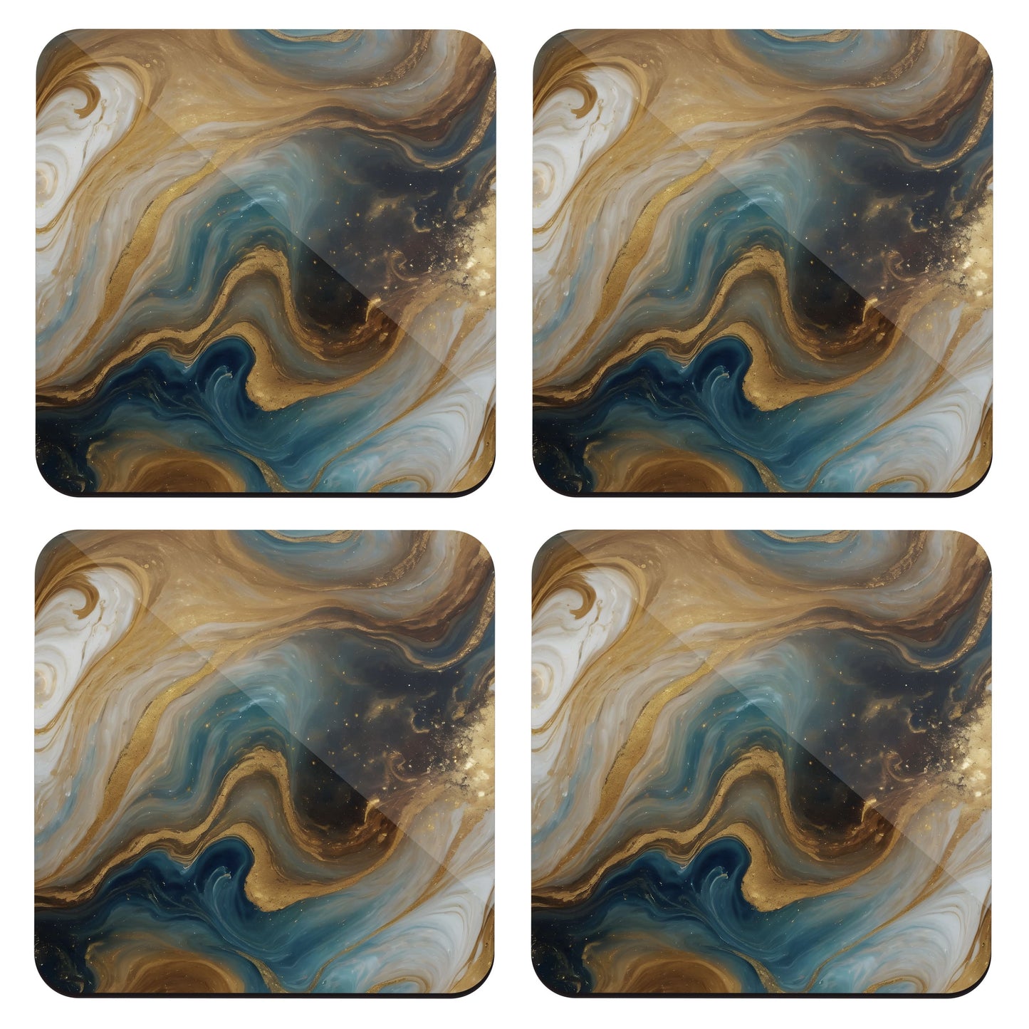Coffee Marble 4 x Coaster Set  Coaster